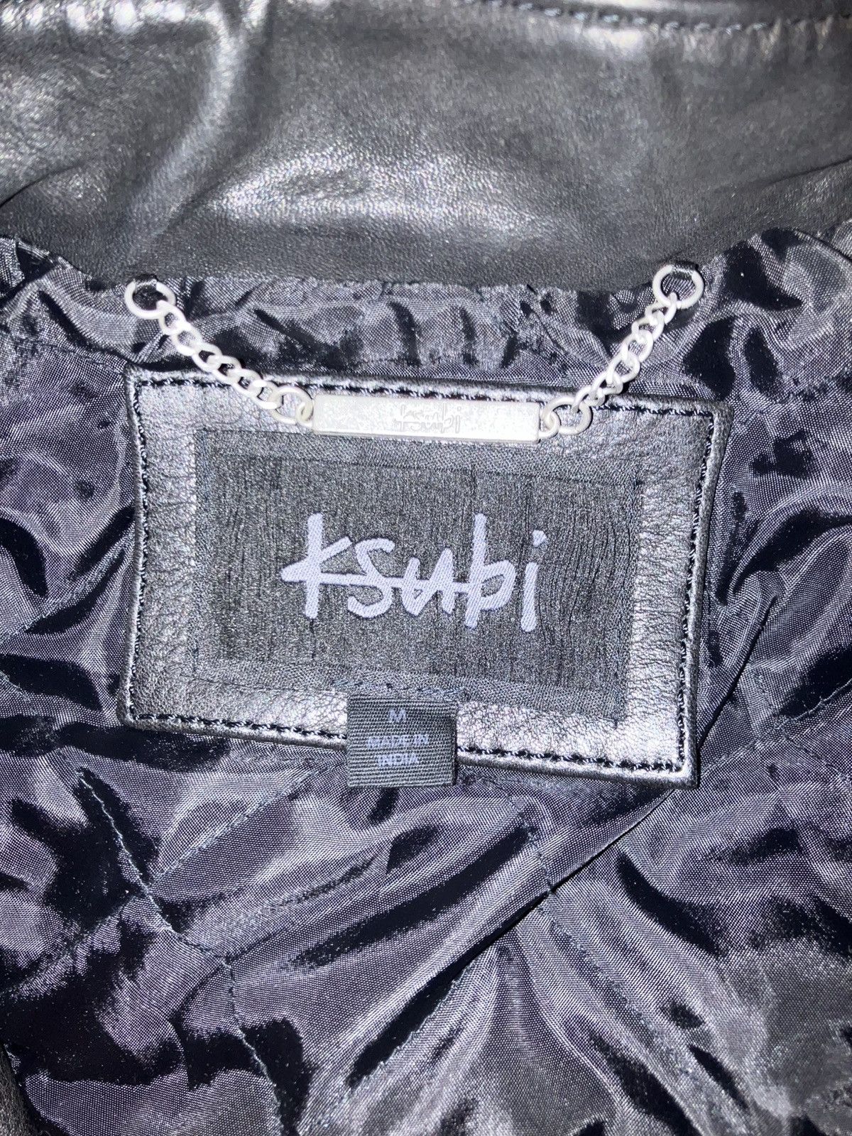 Ksubi Ksubi leather biker jacket Size US M / EU 48-50 / 2 - 3 Thumbnail