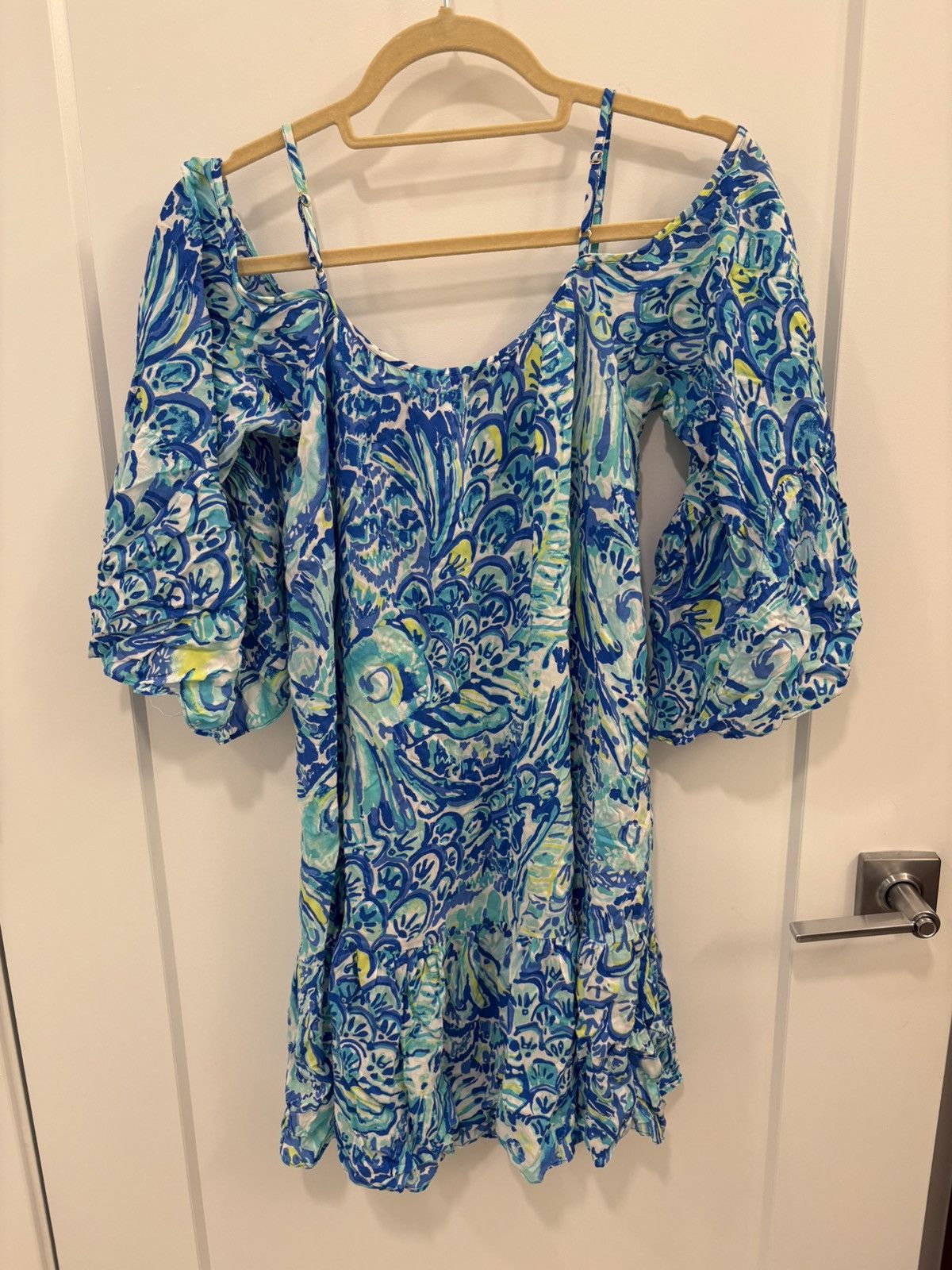 Lilly Pulitzer Lilly Pulitzer Alanna Swing Dress Blue Crush After Party XS Size XS / US 0-2 / IT 36-38 - 6 Thumbnail