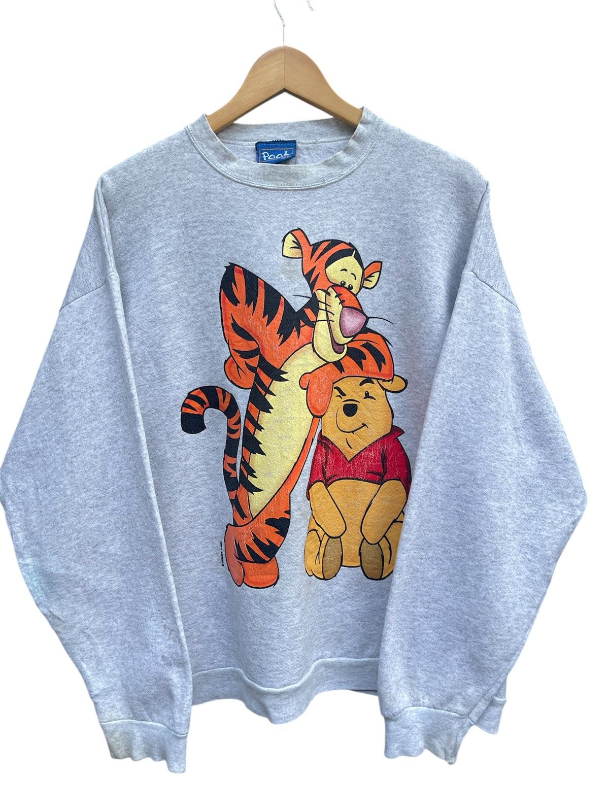 Vintage Rare 90s Vintage Pooh & Tigger Sweatshirt - Disney Cartoon Size US L / EU 52-54 / 3 - 1 Thumbnail
