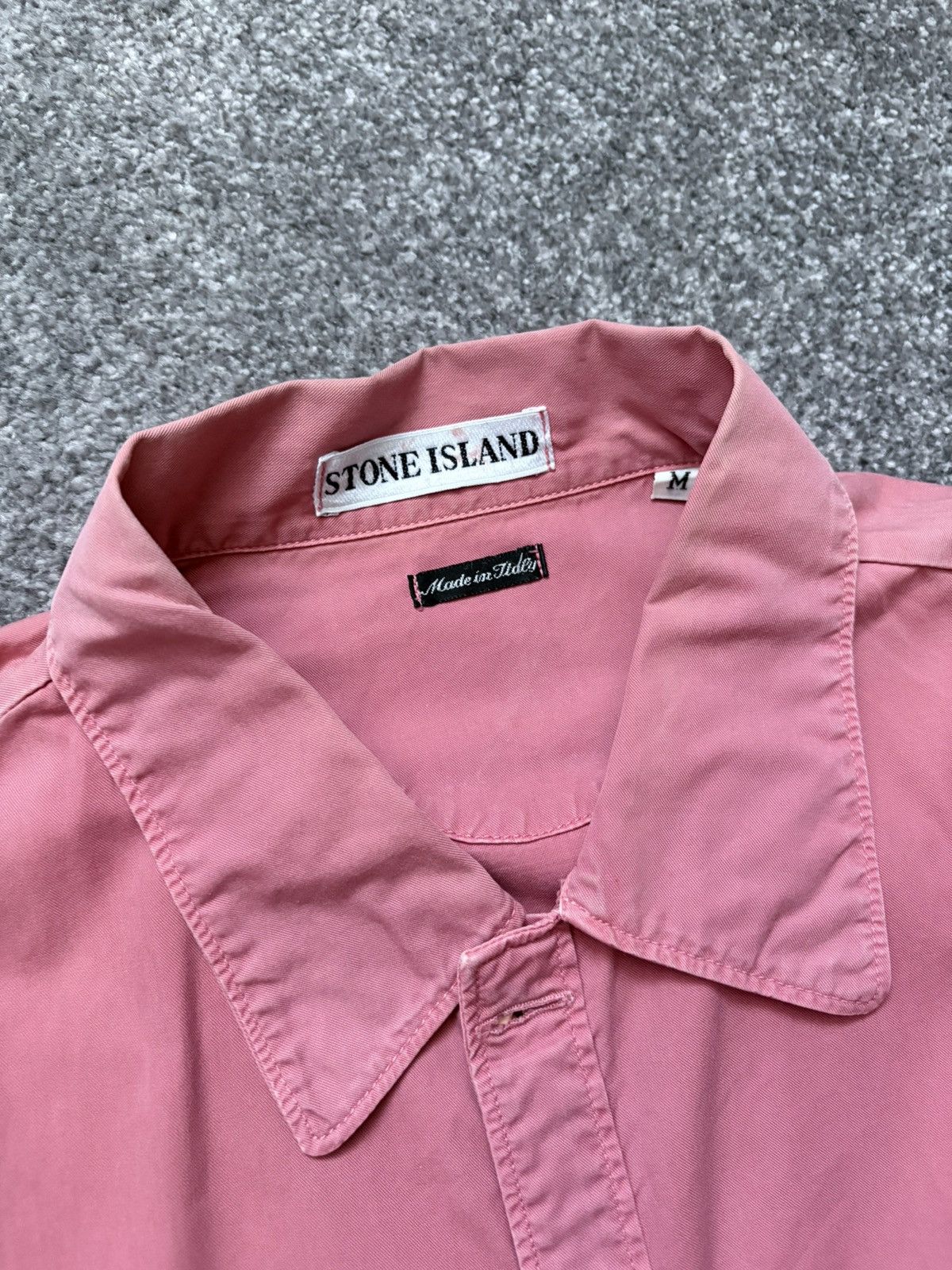 Stone Island Stone Island 1996 Pink Marina Vintage Overshirt Size US M / EU 48-50 / 2 - 3 Thumbnail