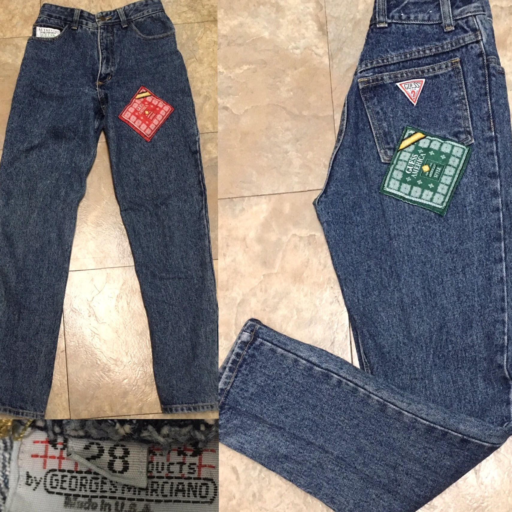Guess VINTAGE Guess Jeans High Waist Sz 28 25" Waist 80s 1980s Super Sportswear USA Size 28" / US 6 / IT 42 - 2 Thumbnail