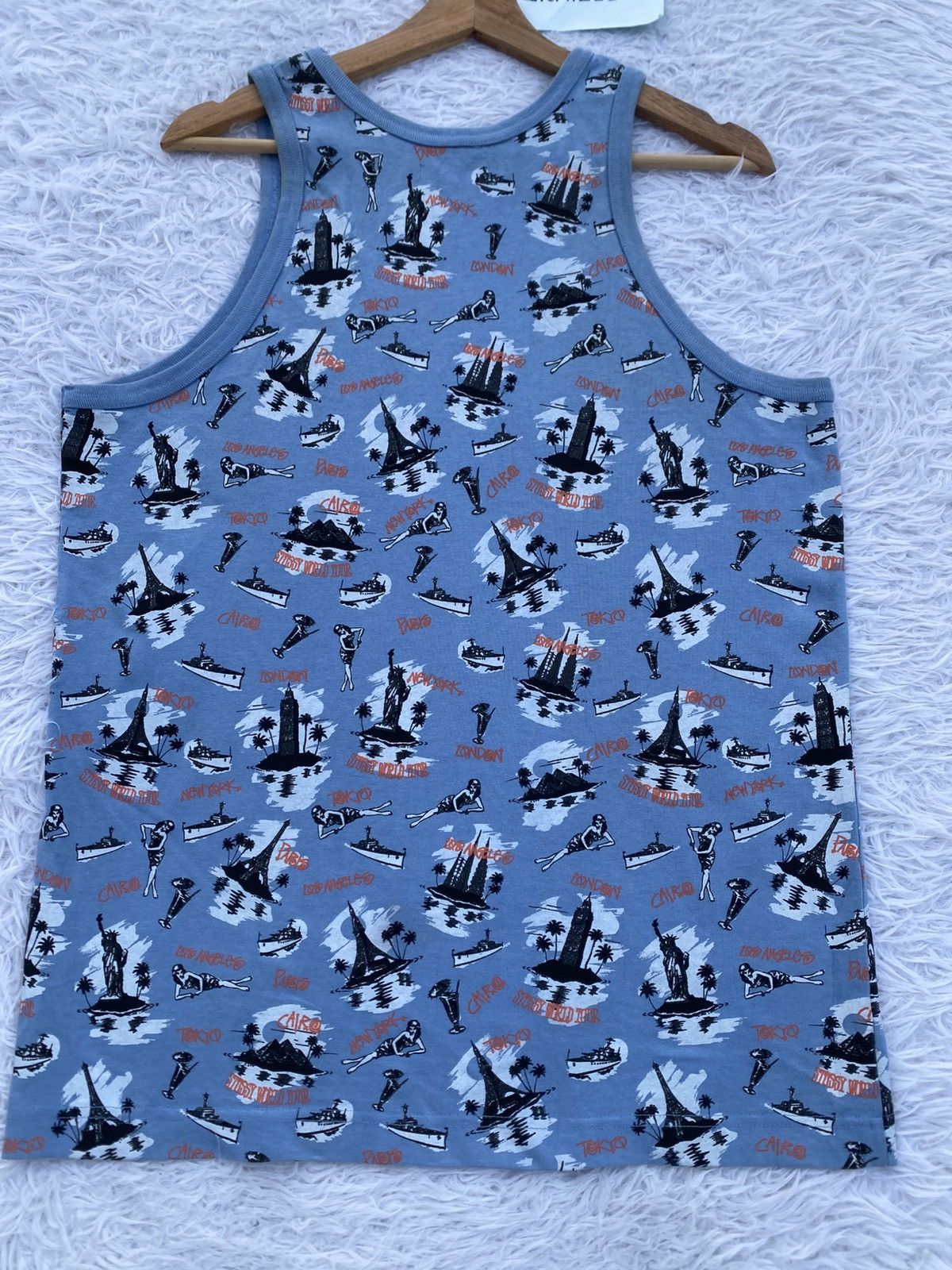 Stussy Rare Vintage Stussy World Tour Summer Cruze Singlet Size US M / EU 48-50 / 2 - 18 Thumbnail