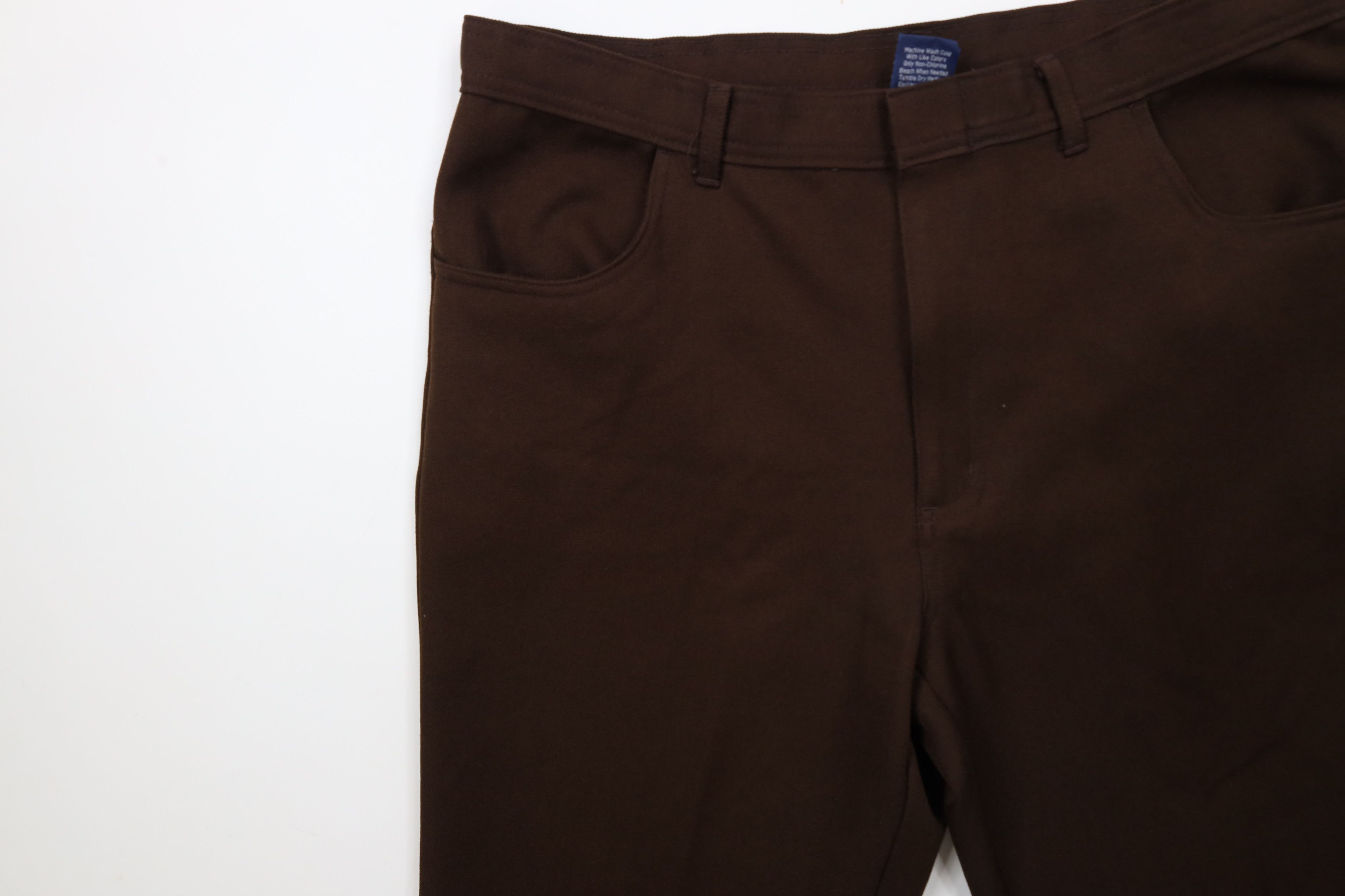 Vintage Vintage 90s Streetwear Wide Leg Knit Chino Pants Brown Size US 38 / EU 54 - 13 Thumbnail