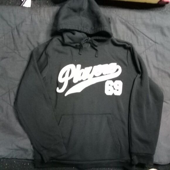 Vintage Vintage Y2K Playerz 69 Chenille Spell Out Hoodie Sweatshirt Size US M / EU 48-50 / 2 - 2 Thumbnail
