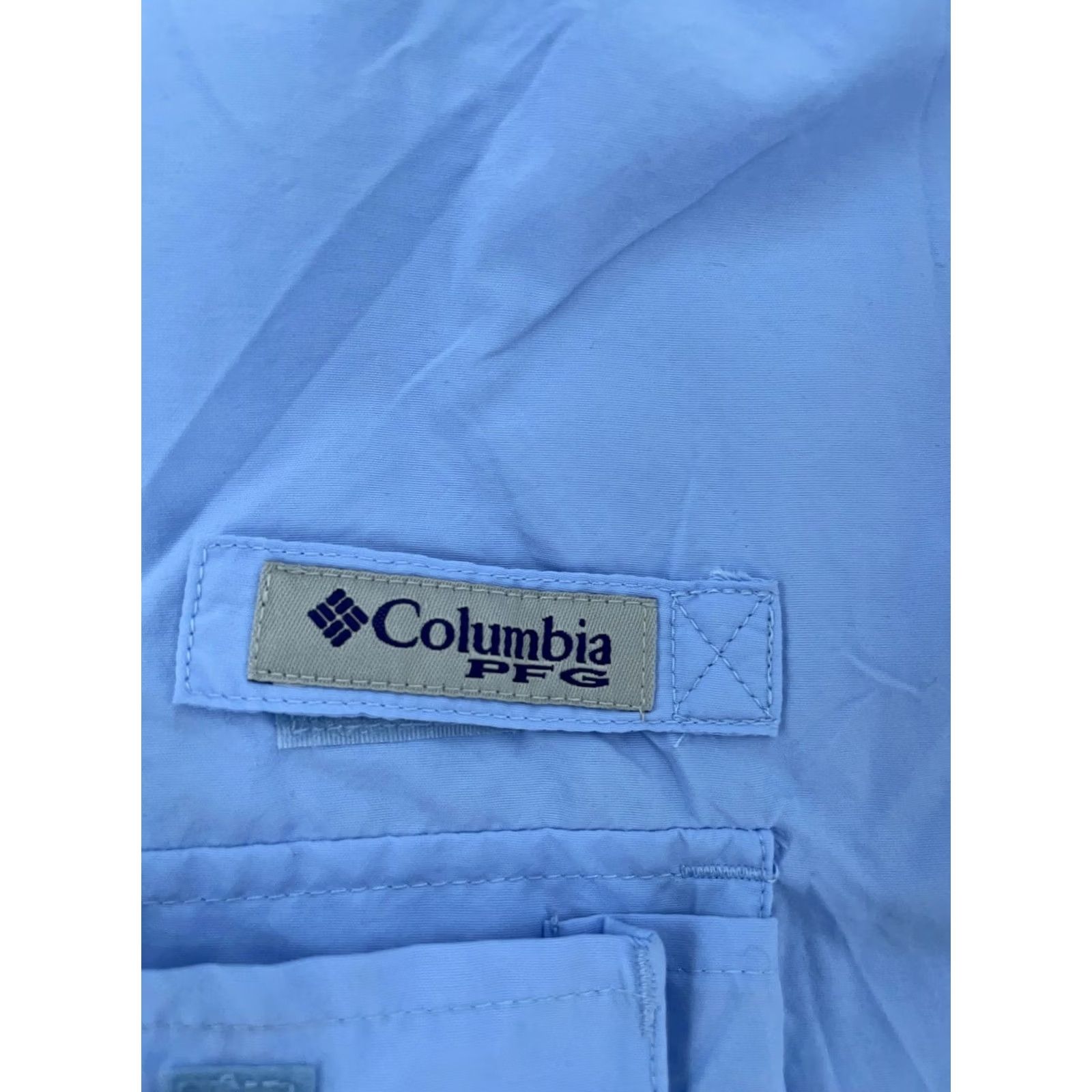 All Blues Columbia Shirt Men 2XL Tall Blue PFG Omni-Shade Short Sleeve Button-Up Breathable Fishing Vented Back Casual Travel Size US XXL / EU 58 / 5 - 4 Thumbnail