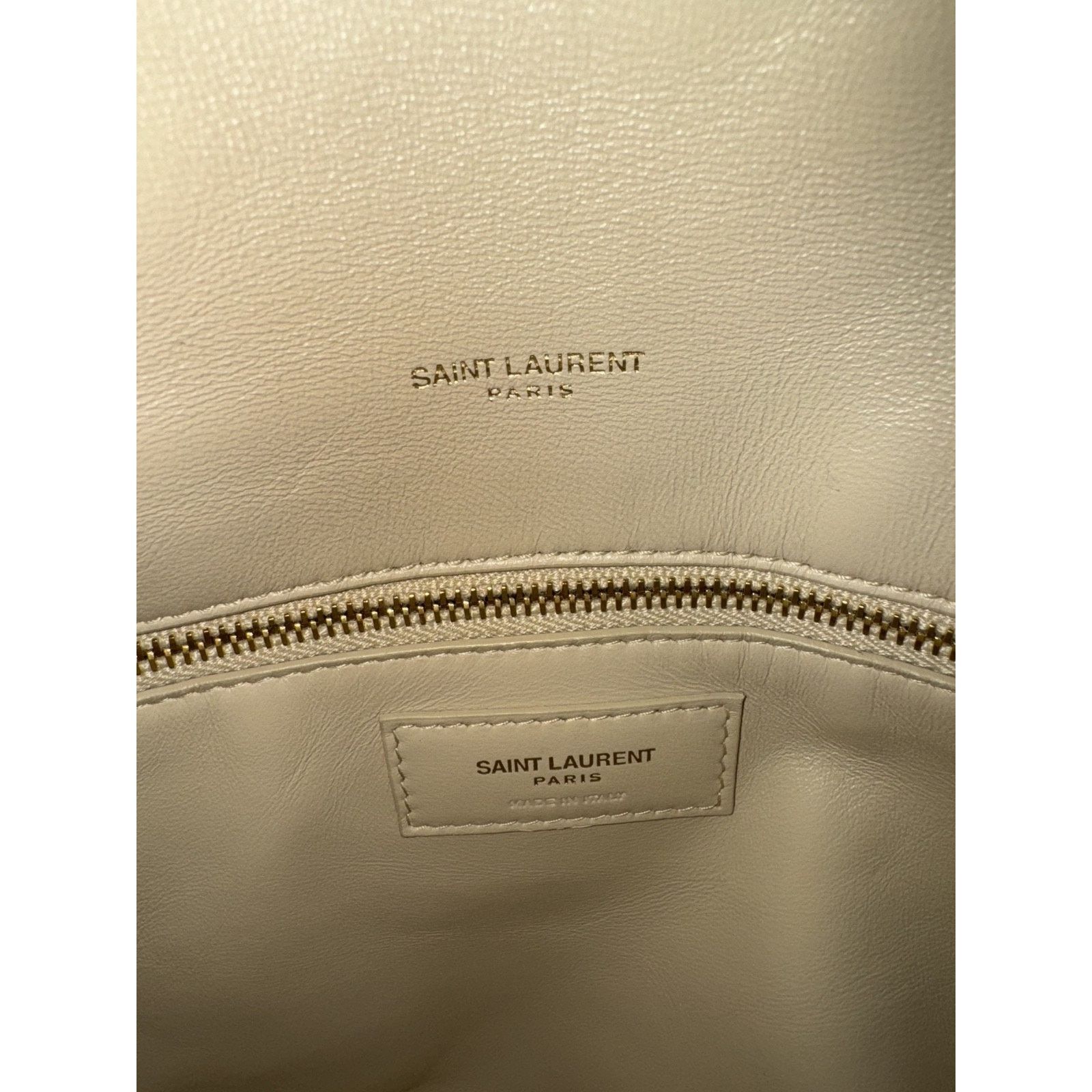 Yves Saint Laurent Saint Laurent YSL Burro Beige Leather Shoulder Crossbody Bag Size ONE SIZE - 18 Thumbnail