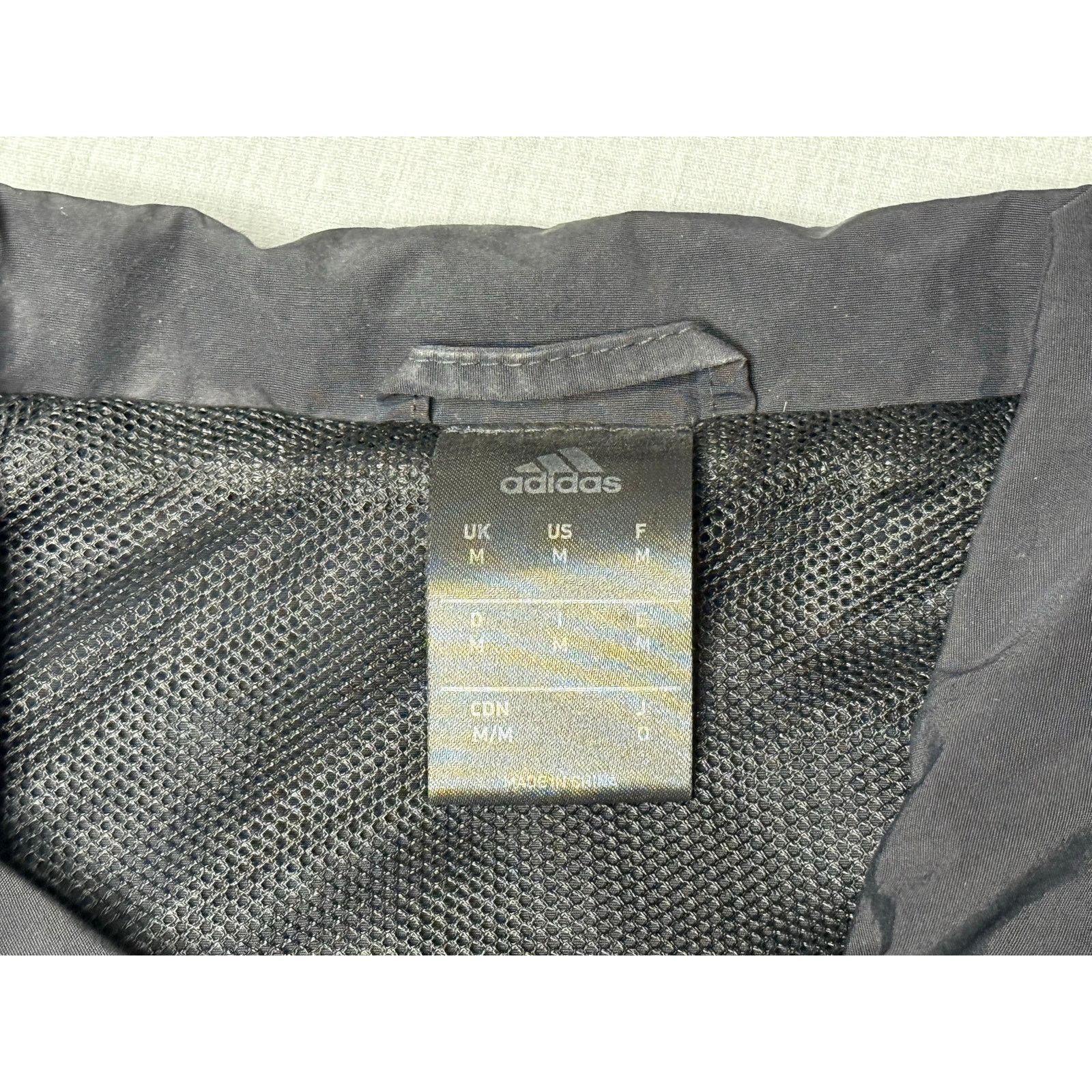 Adidas Adidas Mesh Lined Snap Up Collared Windbreaker Jacket Medium Size US M / EU 48-50 / 2 - 3 Thumbnail
