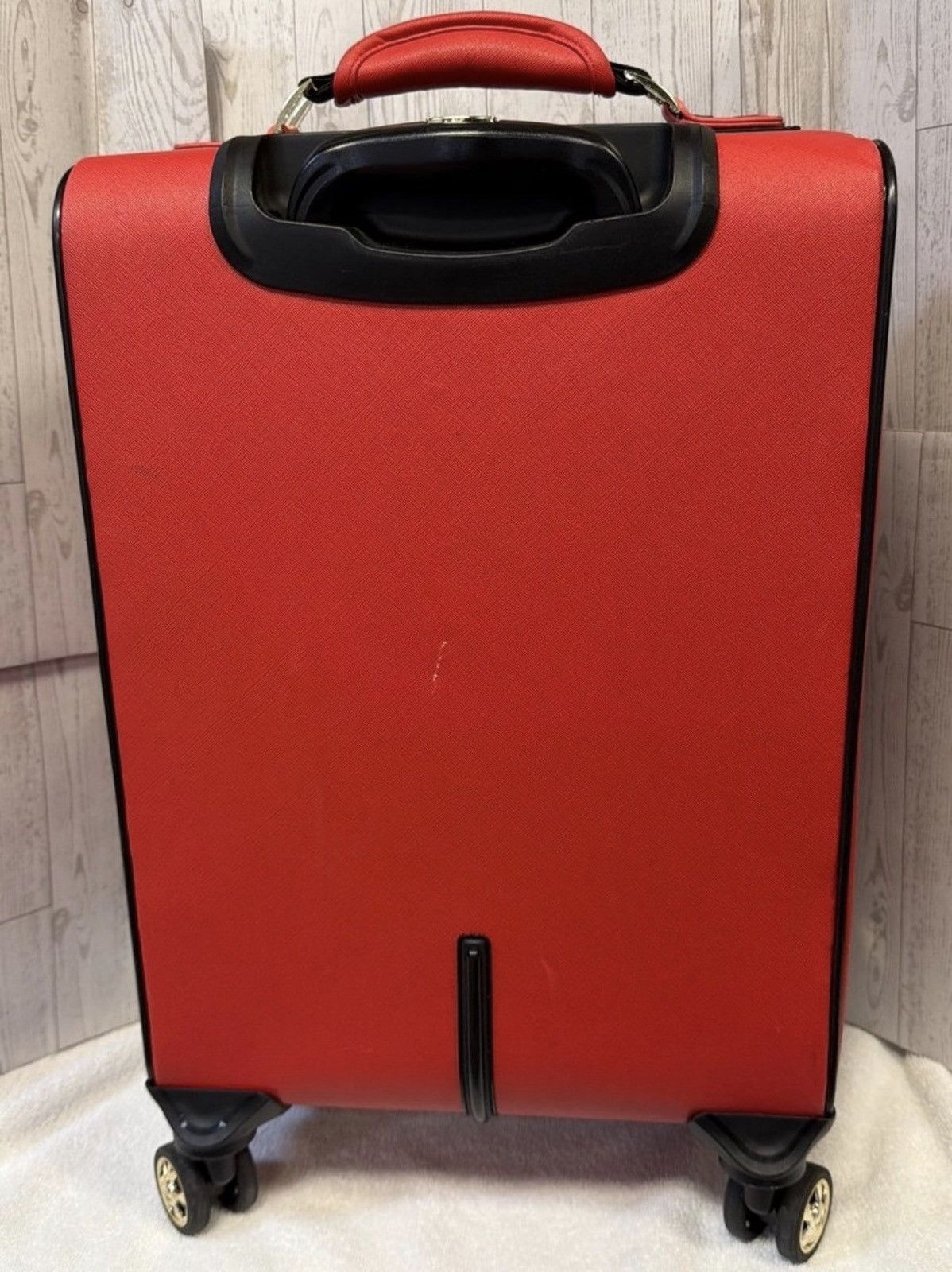 Bebe Bebe Red Rolling Carry-On Suitcase Spinner Luggage Size ONE SIZE - 9 Thumbnail