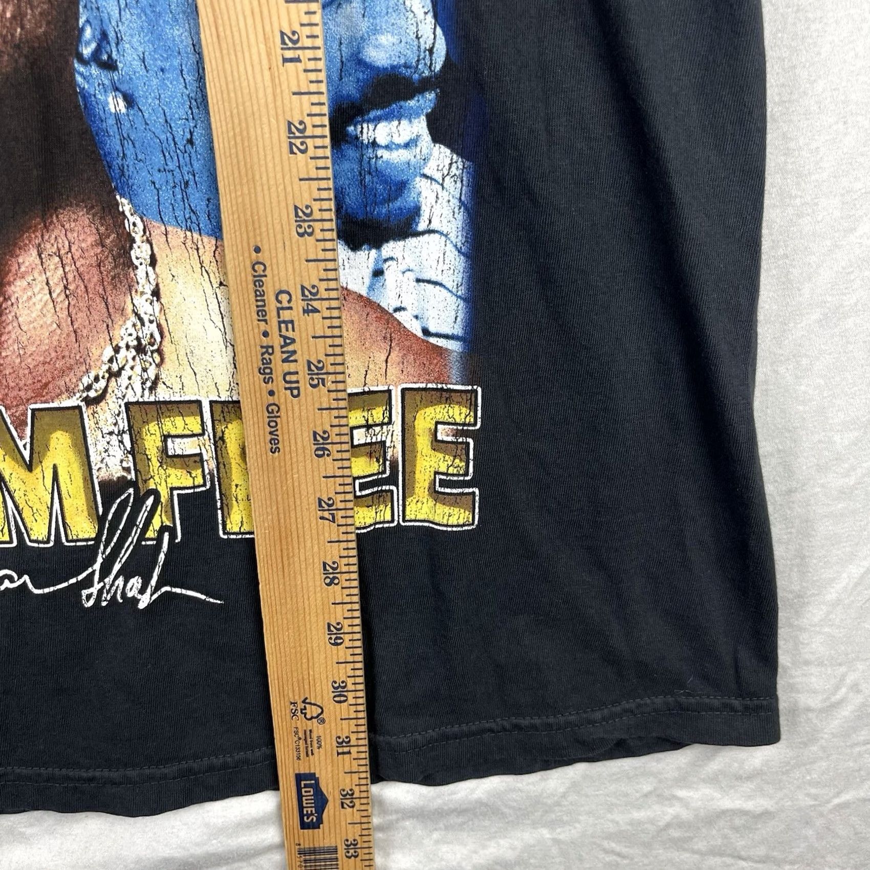 Vintage Tupac Shirt Mens XL Black 2pac Wake Me When Im Free Rap Tee Museum 90s Hip Hop Music T-Shirt Mens XL Black Size US XL / EU 56 / 4 - 5 Thumbnail