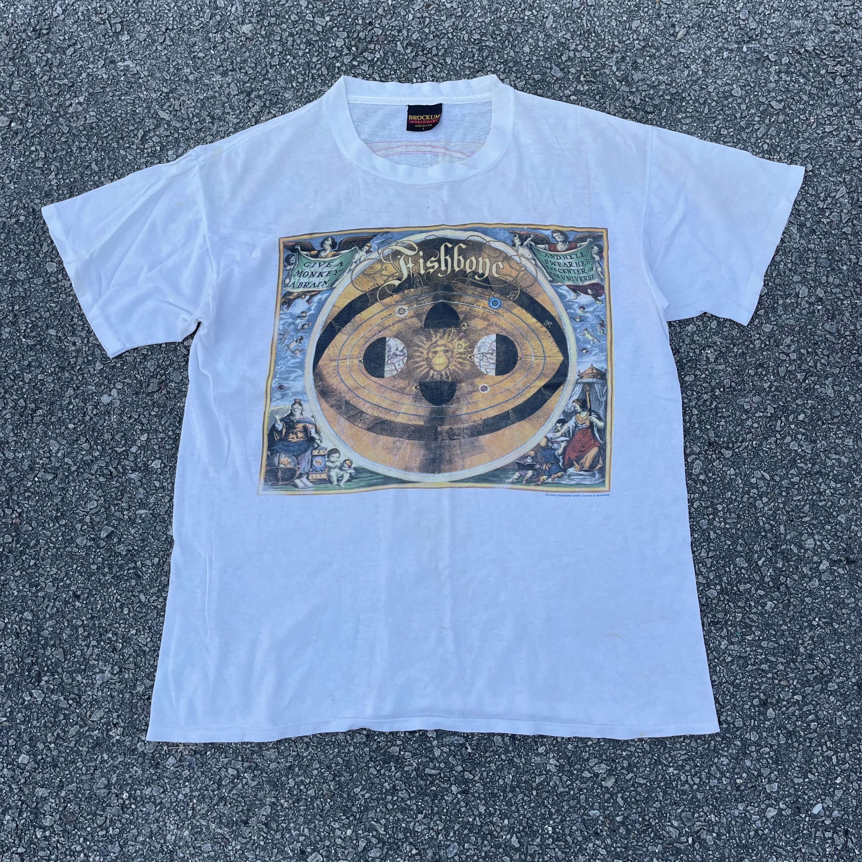 Band Tees × Brockum × Vintage Vintage 90s Fishbone “Stone Cold Nutmeg” Back Hit Brockum Size US L / EU 52-54 / 3 - 2 Thumbnail