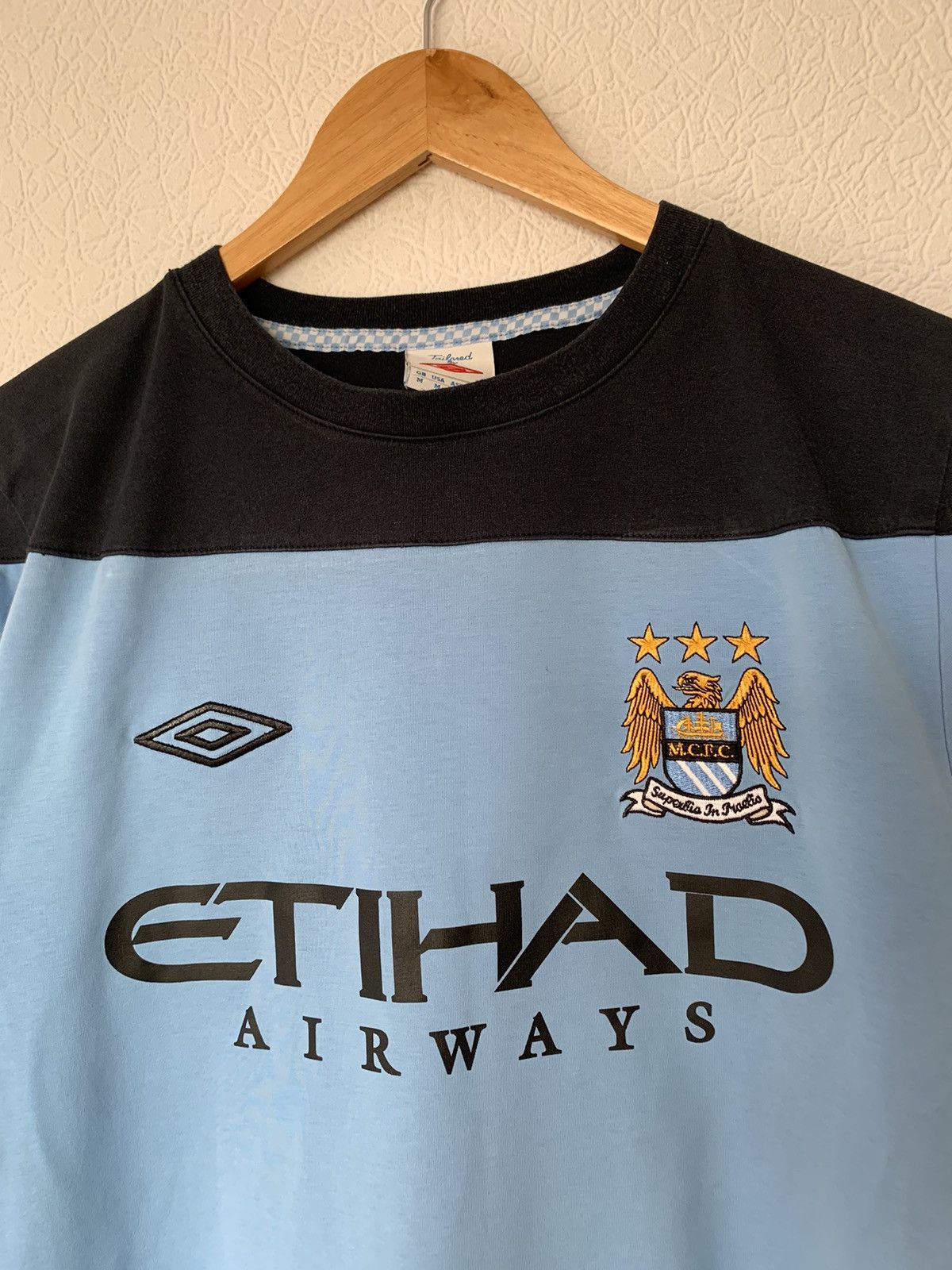 Umbro Umbro Manchester City Training Kit Soccer Jersey Size US M / EU 48-50 / 2 - 2 Thumbnail