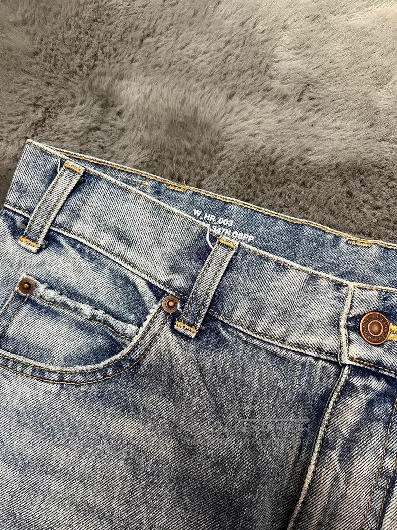 Celine CELINE Washed Blue Straight Carrot Denim Pants i Size US 30 / EU 46 - 3 Thumbnail