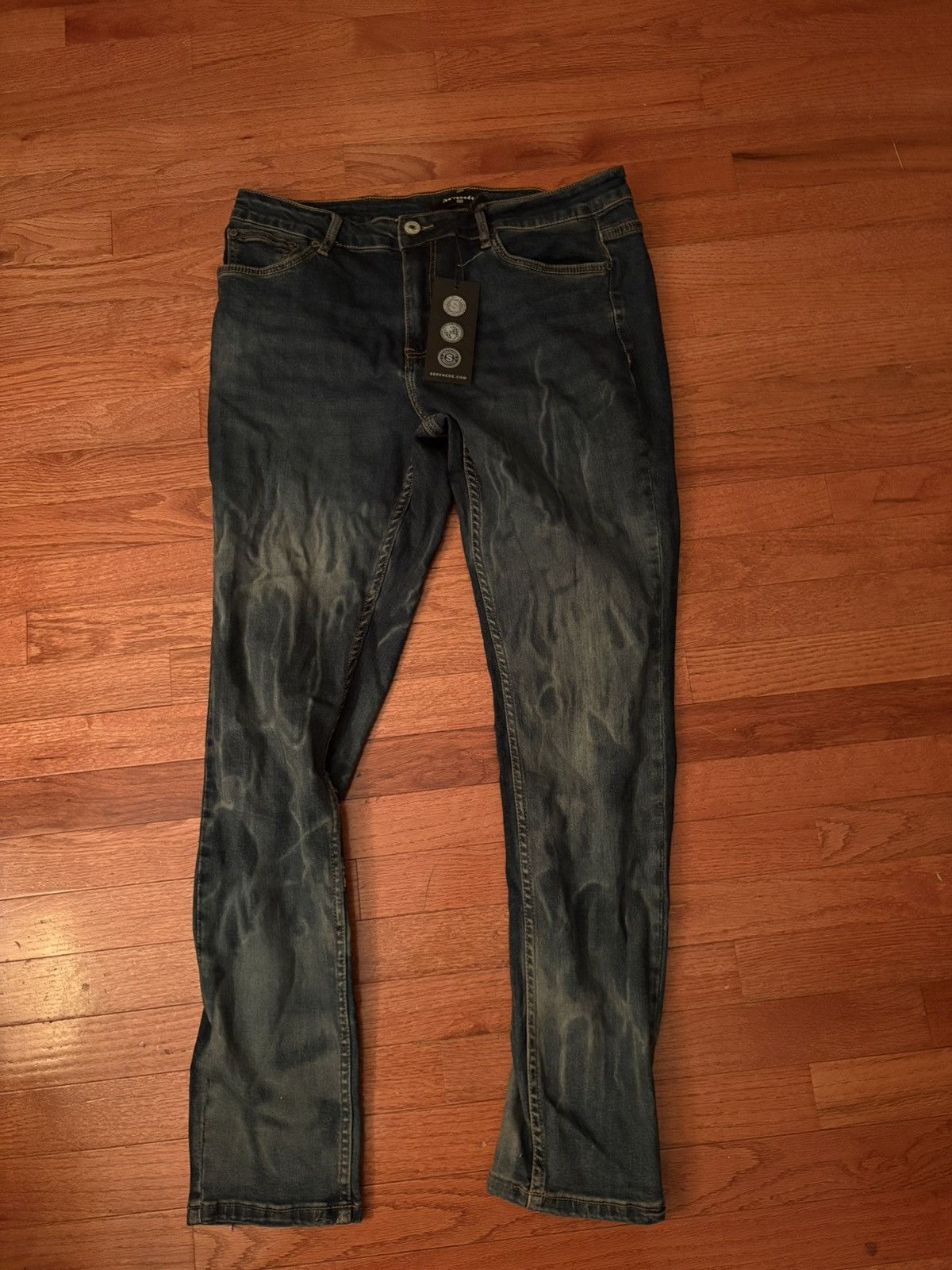 SERENEDE Blue SERENEDE Denim Flame jeans Size US 36 / EU 52 - 2 Thumbnail