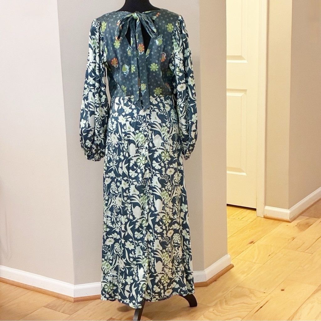 Other Damson Madder bohemian floral maxi dress side slit.Size 10US Size L / US 10 / IT 46 - 3 Thumbnail