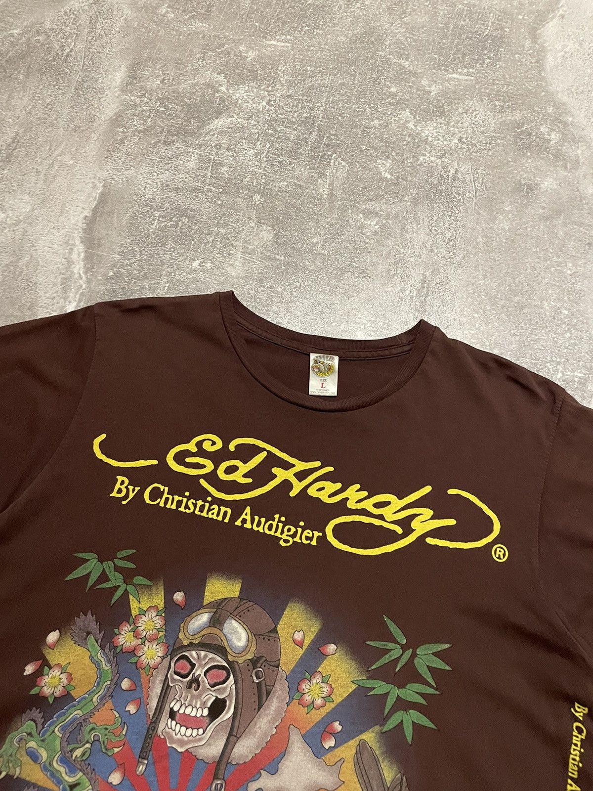Ed Hardy × Vintage Vintage Ed Hardy Japan Style T-Shirt Y2K Size US L / EU 52-54 / 3 - 2 Thumbnail