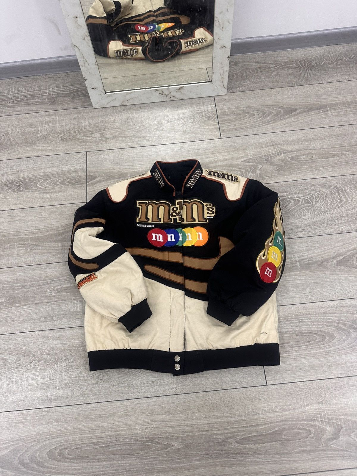Vintage M&M’S Vintage Bomber Jacket Size US XS / EU 42 / 0 - 2 Thumbnail