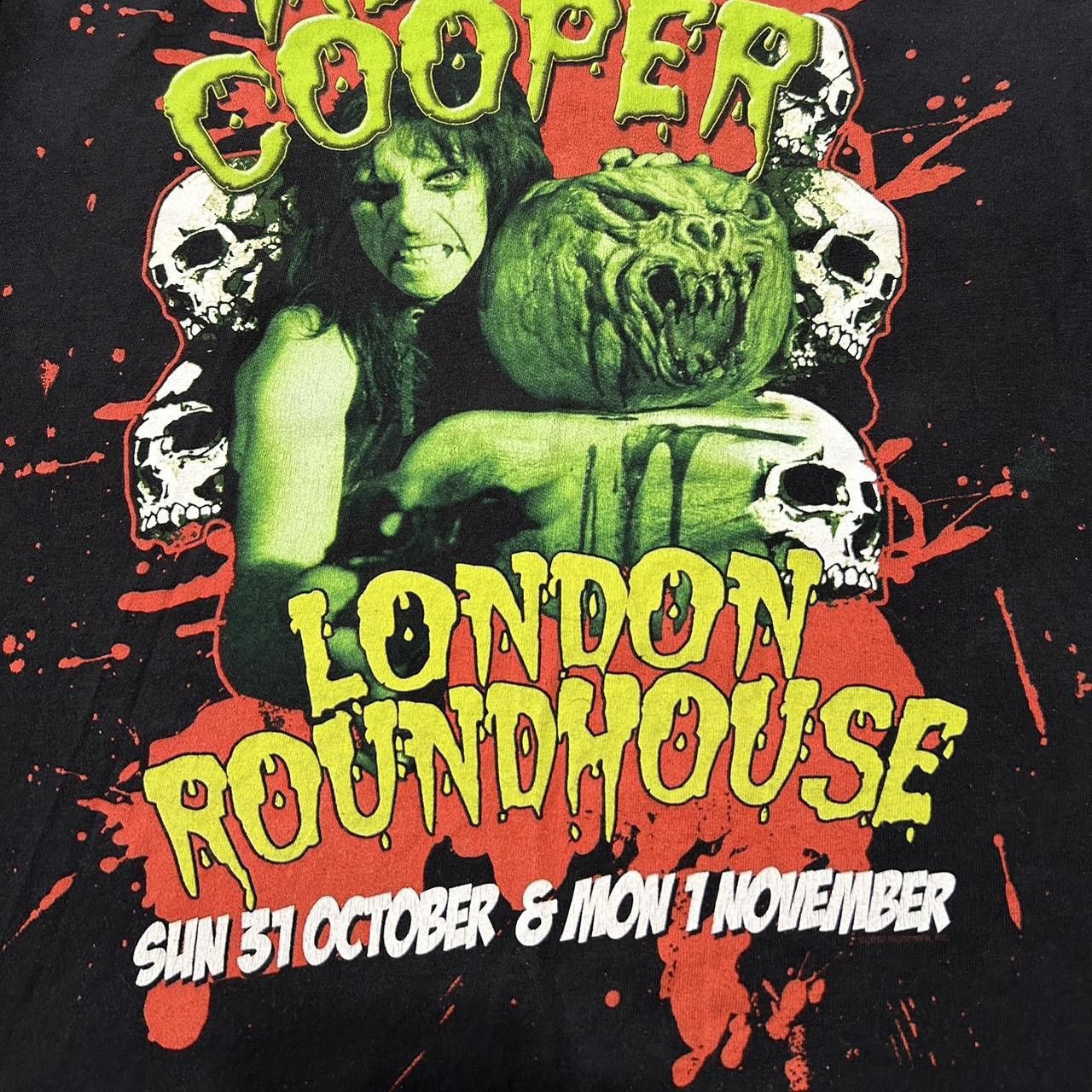 Hanes × Vintage 2010 Alice Coooper London Roundhouse T-Shirt Size US M / EU 48-50 / 2 - 2 Thumbnail