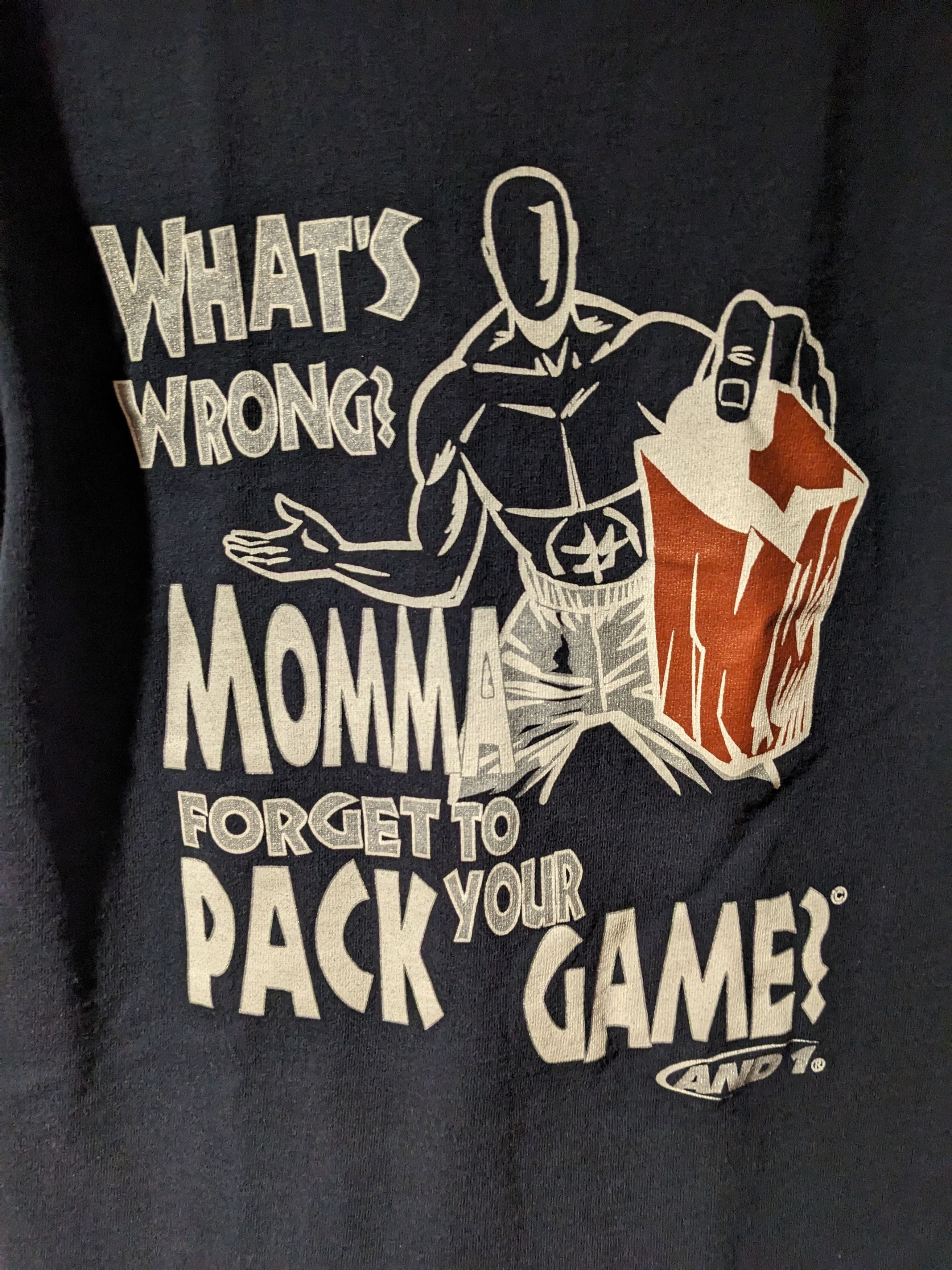 Vintage Vintage Y2K And1 What's Wrong Momma Kids X-Large T-Shirt Size US XL / EU 56 / 4 - 2 Thumbnail
