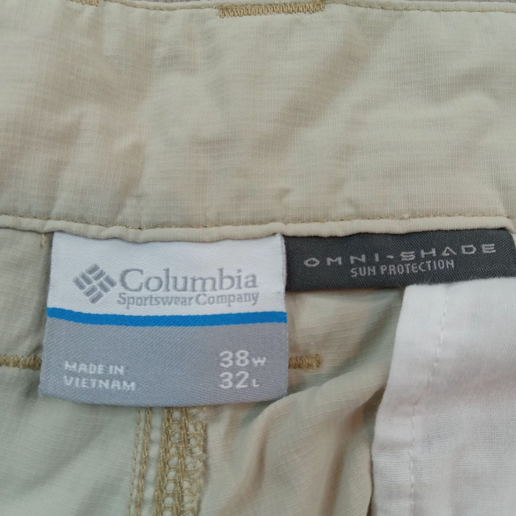 Vintage Columbia Mens Pants 38x32 Extra Large XL Beige Cargo Hiking Size US 38 / EU 54 - 7 Thumbnail