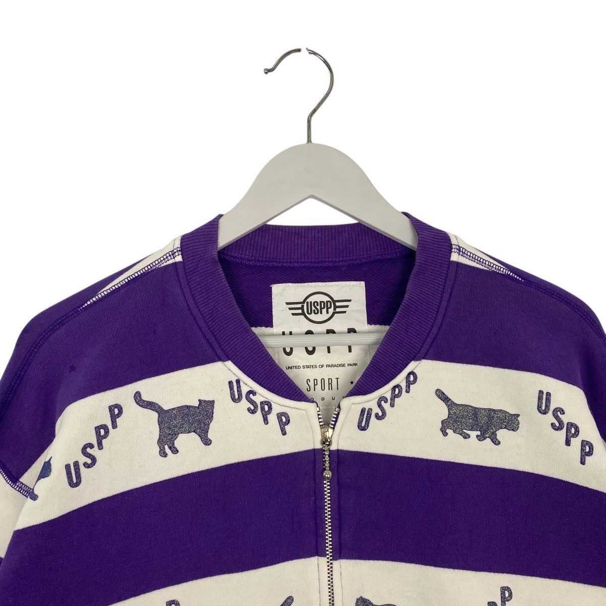 Other Vintage USPP Sport Hoodie Sweater Purple/White Size M Size US M / EU 48-50 / 2 - 4 Thumbnail