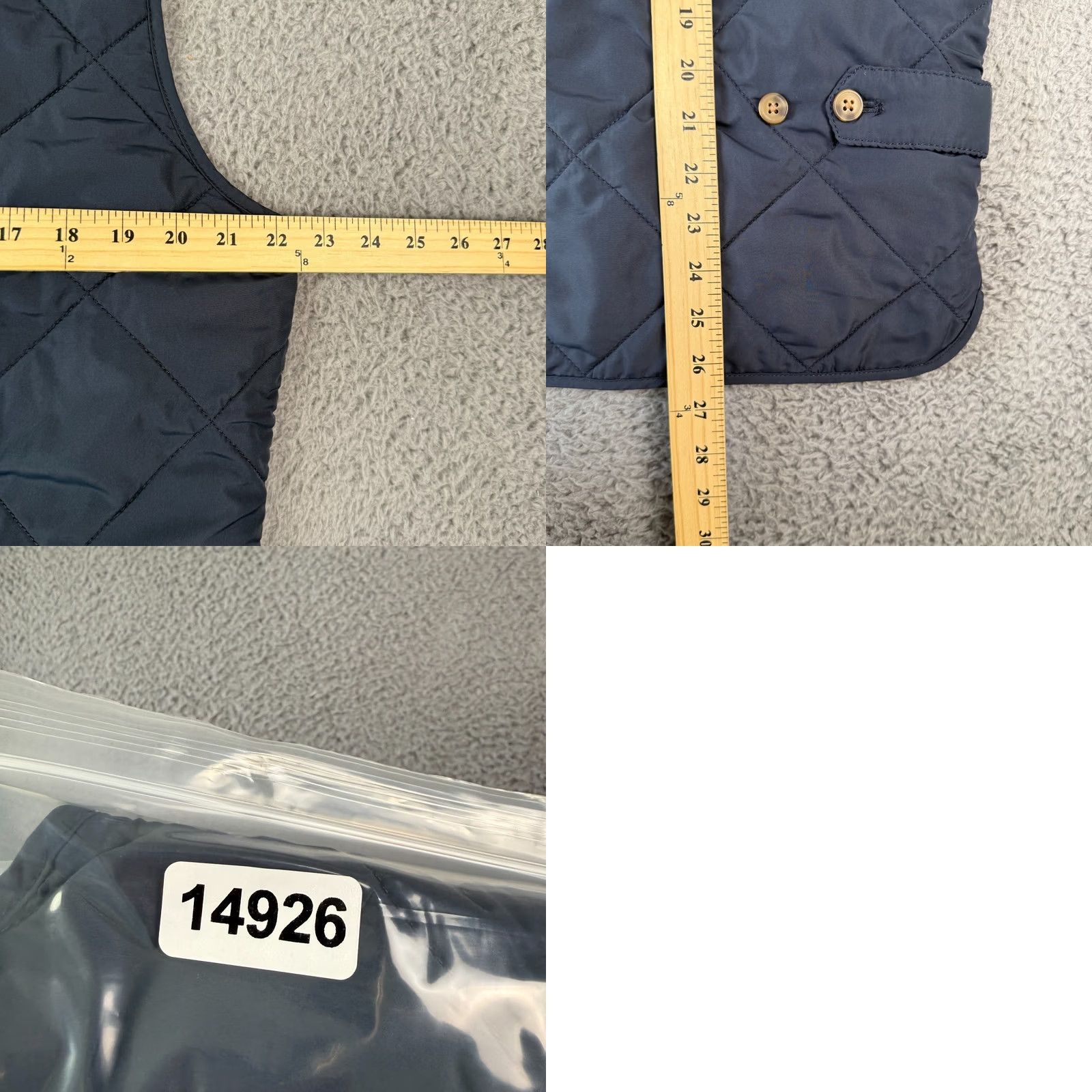 J.Crew VINTAGE J.CREW Vest Mens M Quilted Zip Navy Insulated Gilet Puffer Size US M / EU 48-50 / 2 - 8 Thumbnail