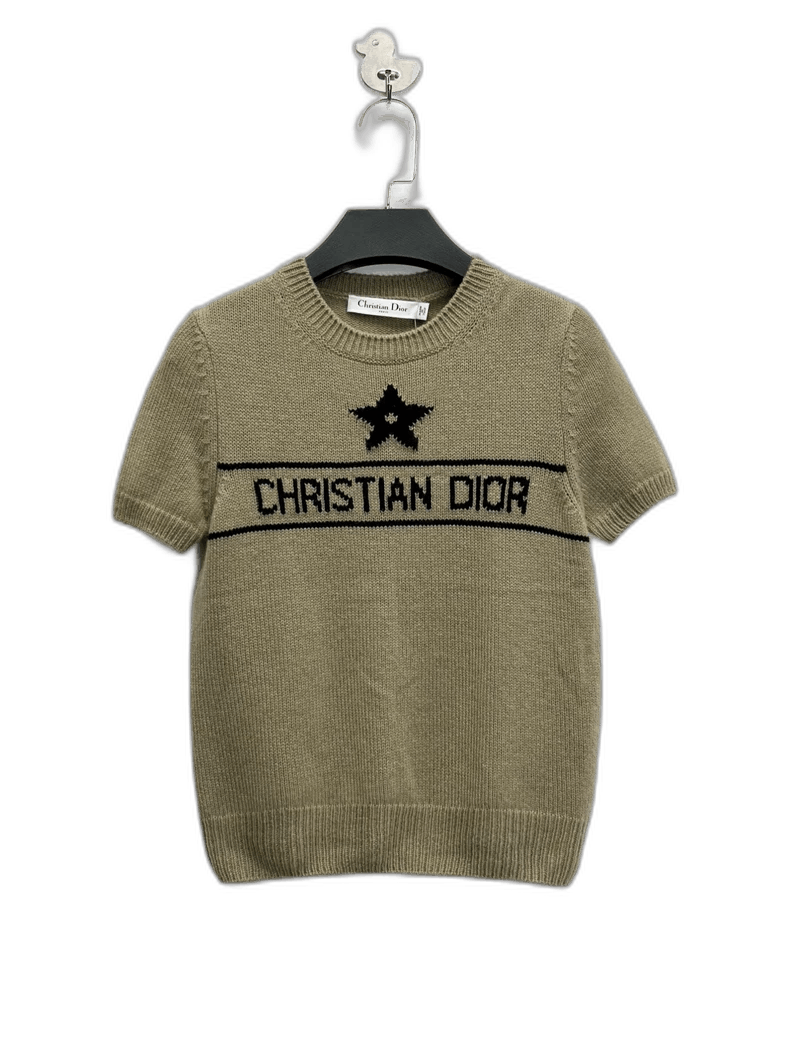 Dior Dior Lucky Star Logo Knit Short Sleeve Top Size XS / US 0-2 / IT 36-38 - 1 Thumbnail