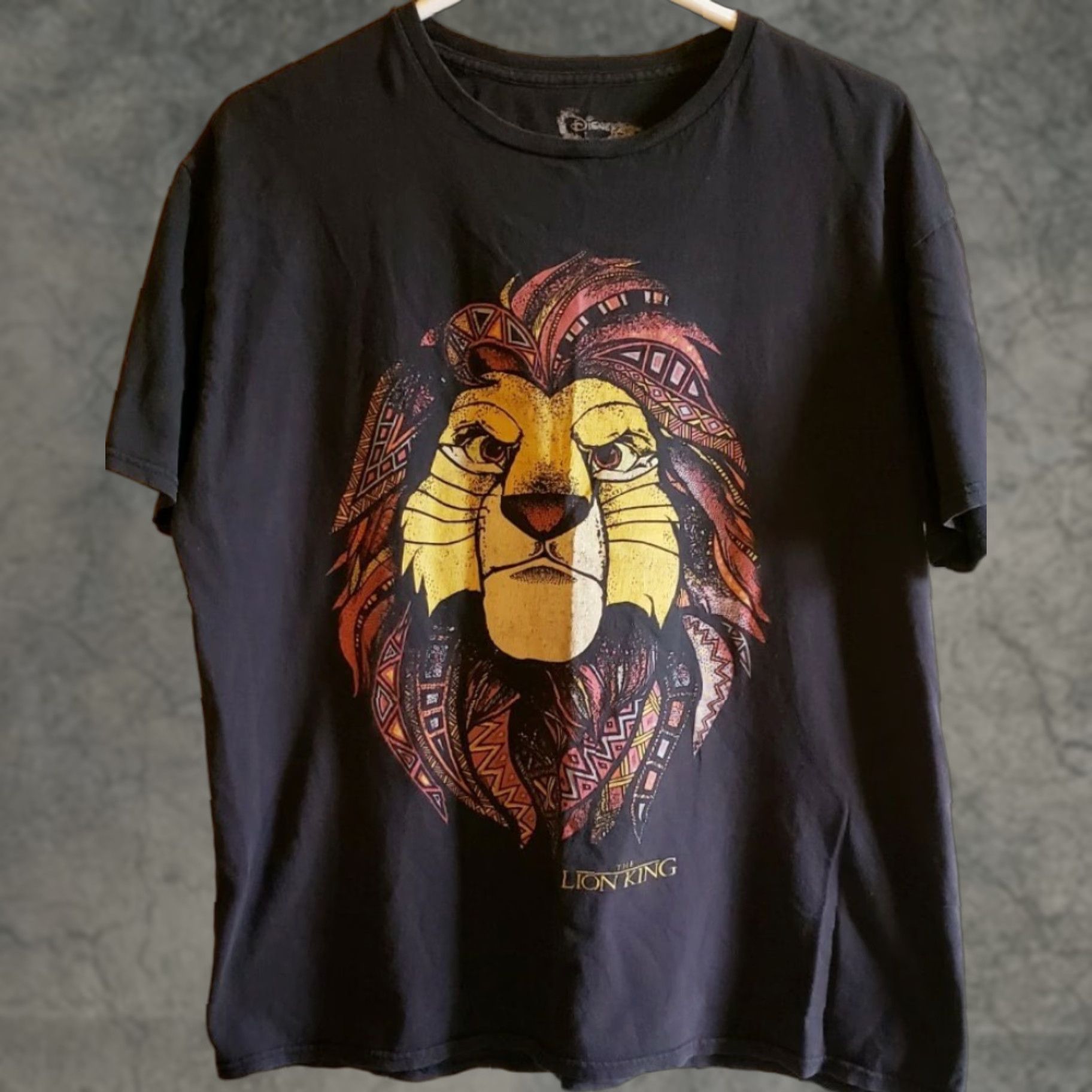 Vintage The Lion King Black Short Sleeve T-shirt Mens XL Graphics King Size US XL / EU 56 / 4 - 1 Thumbnail