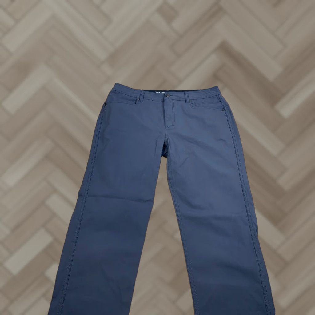 Vintage Western Rise Evolution Pants Men 34x30 Gray Chino Pants Casual Travel Workwear 5-Pocket Nylon Straight Size US 34 / EU 50 - 1 Thumbnail