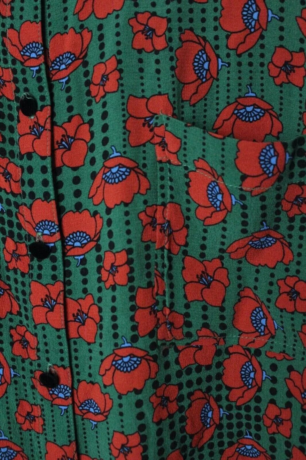 Other la petite francaise Viscose Blouse Floral Poppy Top Womens Size M / US 6-8 / IT 42-44 - 4 Thumbnail