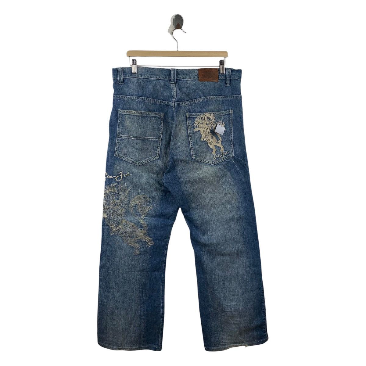 Sean John × Vintage Vintage SEAN JOHN dragon embroidery sukajan design jeans Size US 34 / EU 50 - 4 Thumbnail
