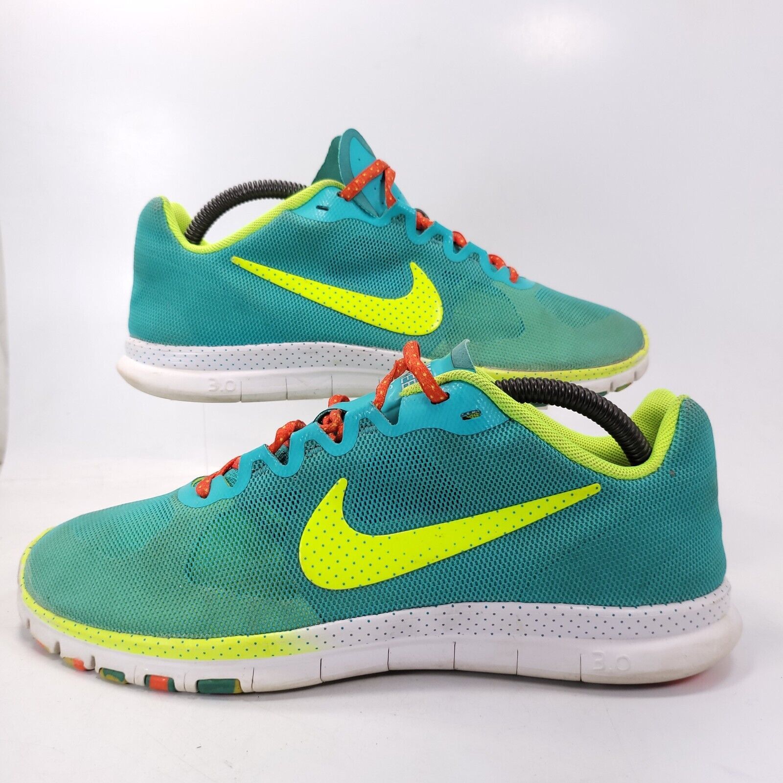 Nike Nike Free 3.0 Shoe Womens Size 9.5 579964-300 Blue Yellow Size US 9.5 / IT 39.5 - 5 Thumbnail