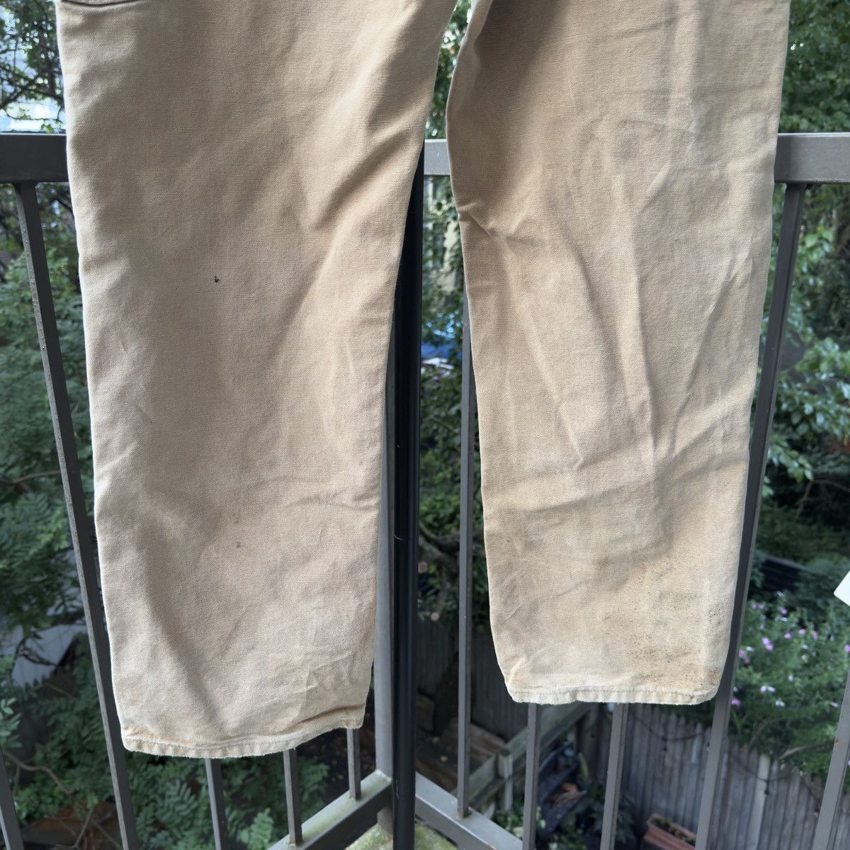 Vintage Thrashed Faded Carhartt Double Knee ERD Grunge Chrome Size US 34 / EU 50 - 8 Thumbnail