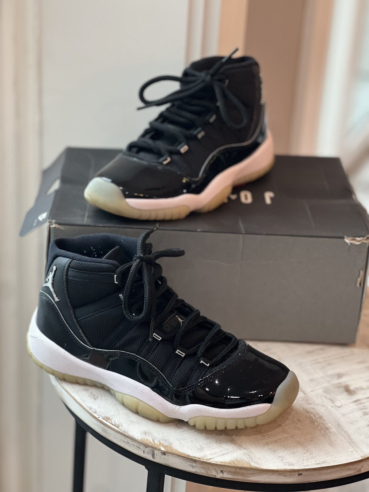 image of Jordan Nike Air Jordan 11 Retro Gs Jubilee 25Th Anniversary Size 6 Shoes in Black, Men's
