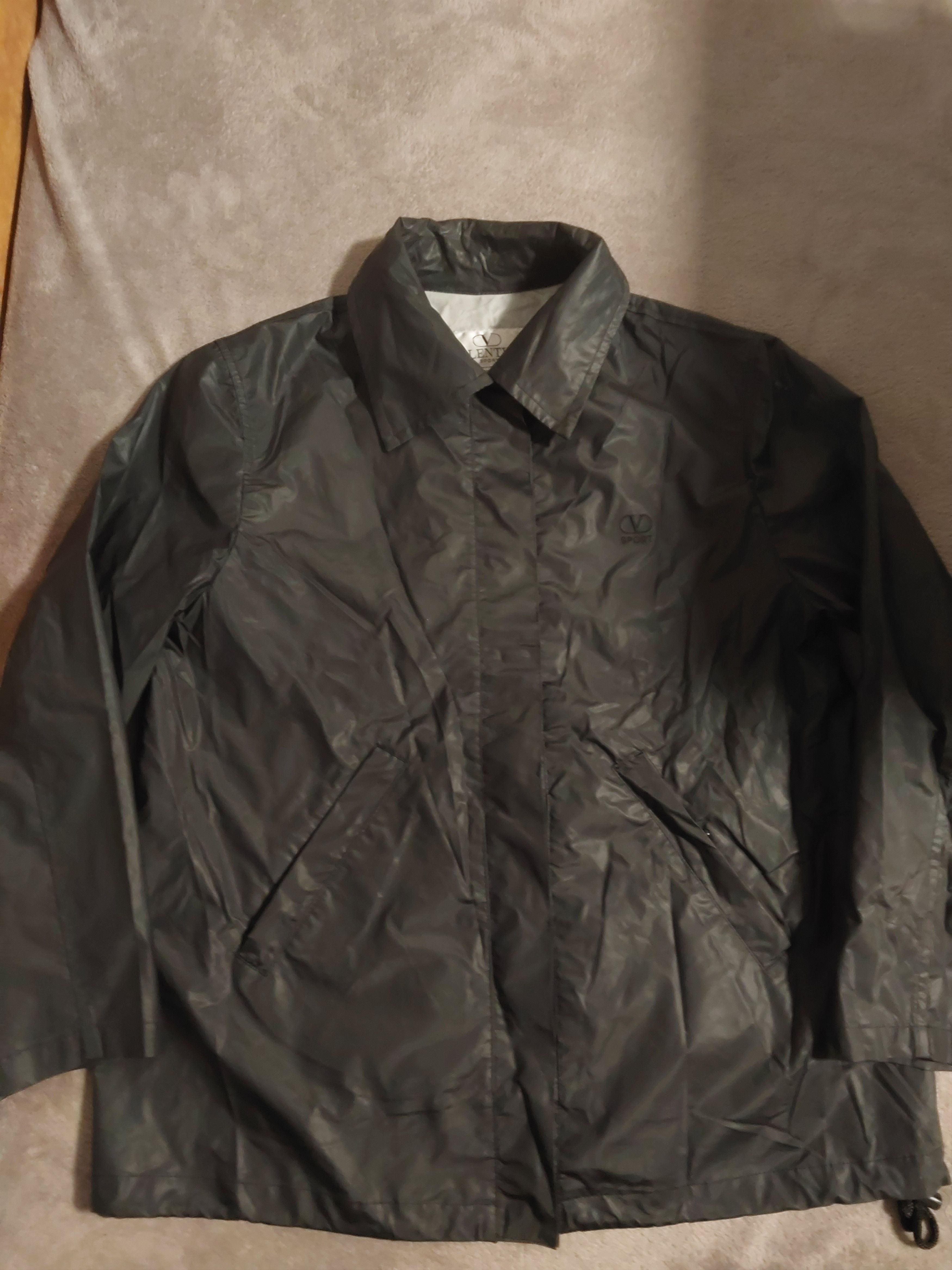 image of Italian Designers x Valentino Sport Rain Jacket Coat Vintage Size 38 in Black, Women's