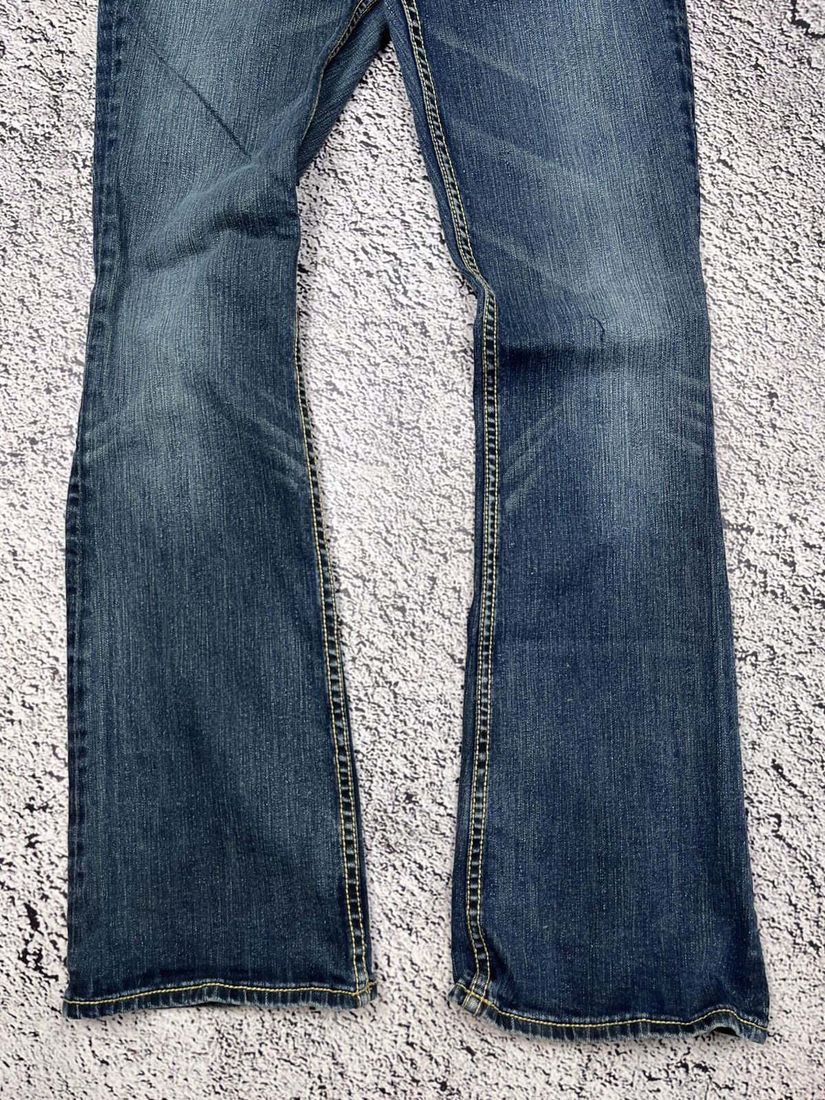 Japanese Brand Vintage Y2K Japan style flared lowrise 00s denim jeans 28 Size 28" / US 6 / IT 42 - 5 Thumbnail