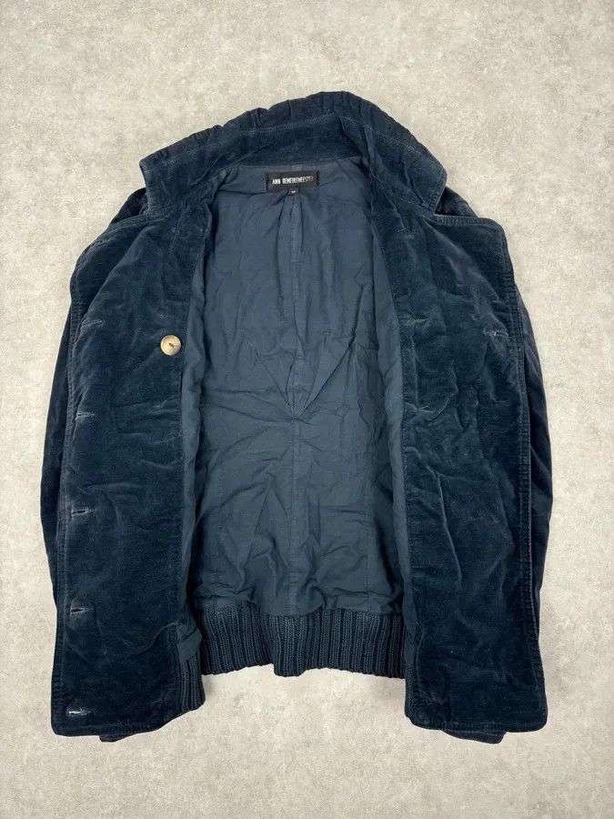 Ann Demeulemeester Ann Demeulemeester Cropped Double Breasted Navy Jacket Size S / US 4 / IT 40 - 7 Thumbnail