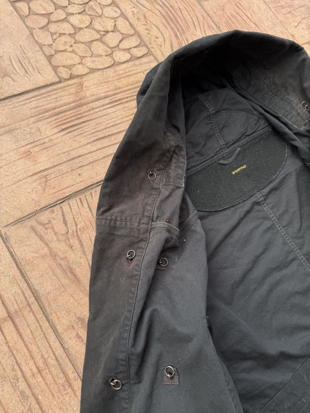 Kapital 🔥GRAIL🔥 RARE VTG KAPITAL KATSURAGI MILITAR RINGCOAT JACKET Size US L / EU 52-54 / 3 - 18 Thumbnail