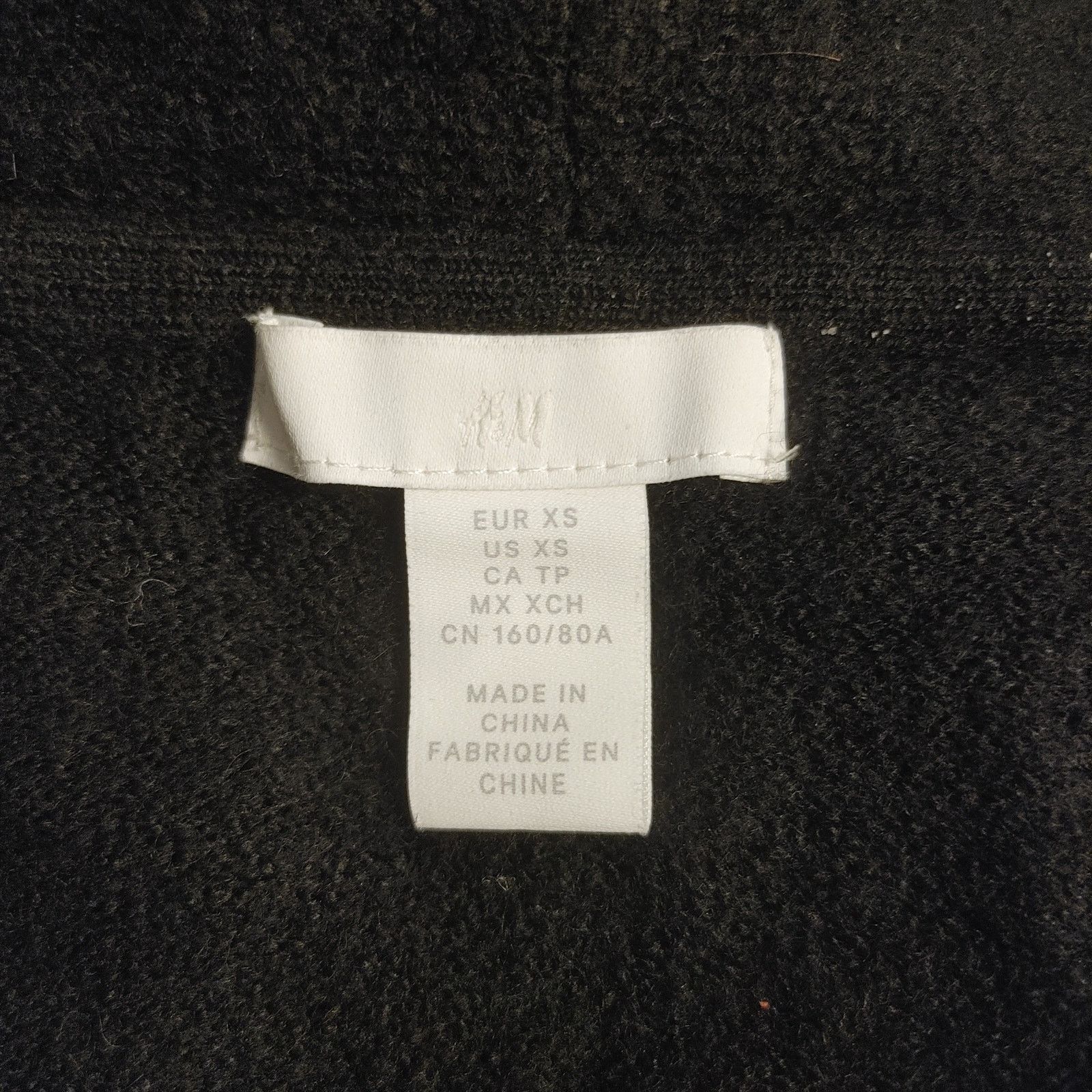 H&M H&M Women's XS Black Ribbed Knit Round Neck Sweater Size XS / US 0-2 / IT 36-38 - 3 Thumbnail