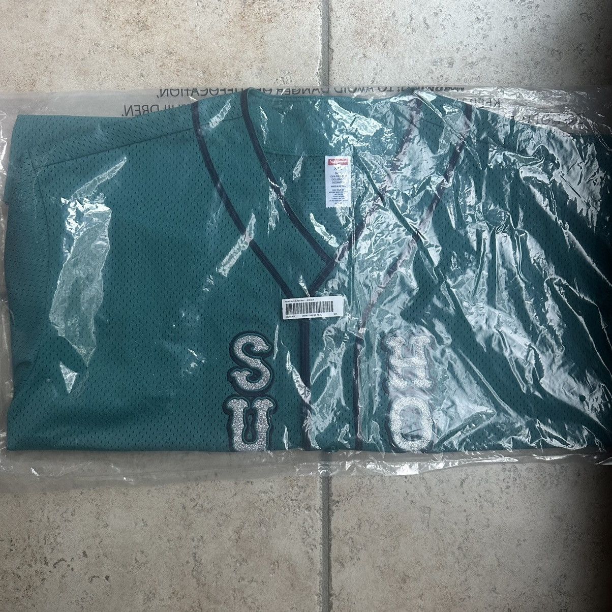 Supreme Supreme Homerun Baseball Jersey Teal Size XXL | Grailed