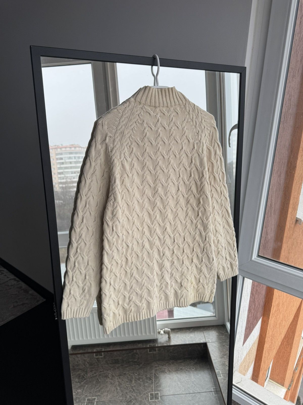 Other Tiki Tirawa Paris Cream Cable Knit Sweater High Neck Sz S Size S / US 4 / IT 40 - 10 Thumbnail