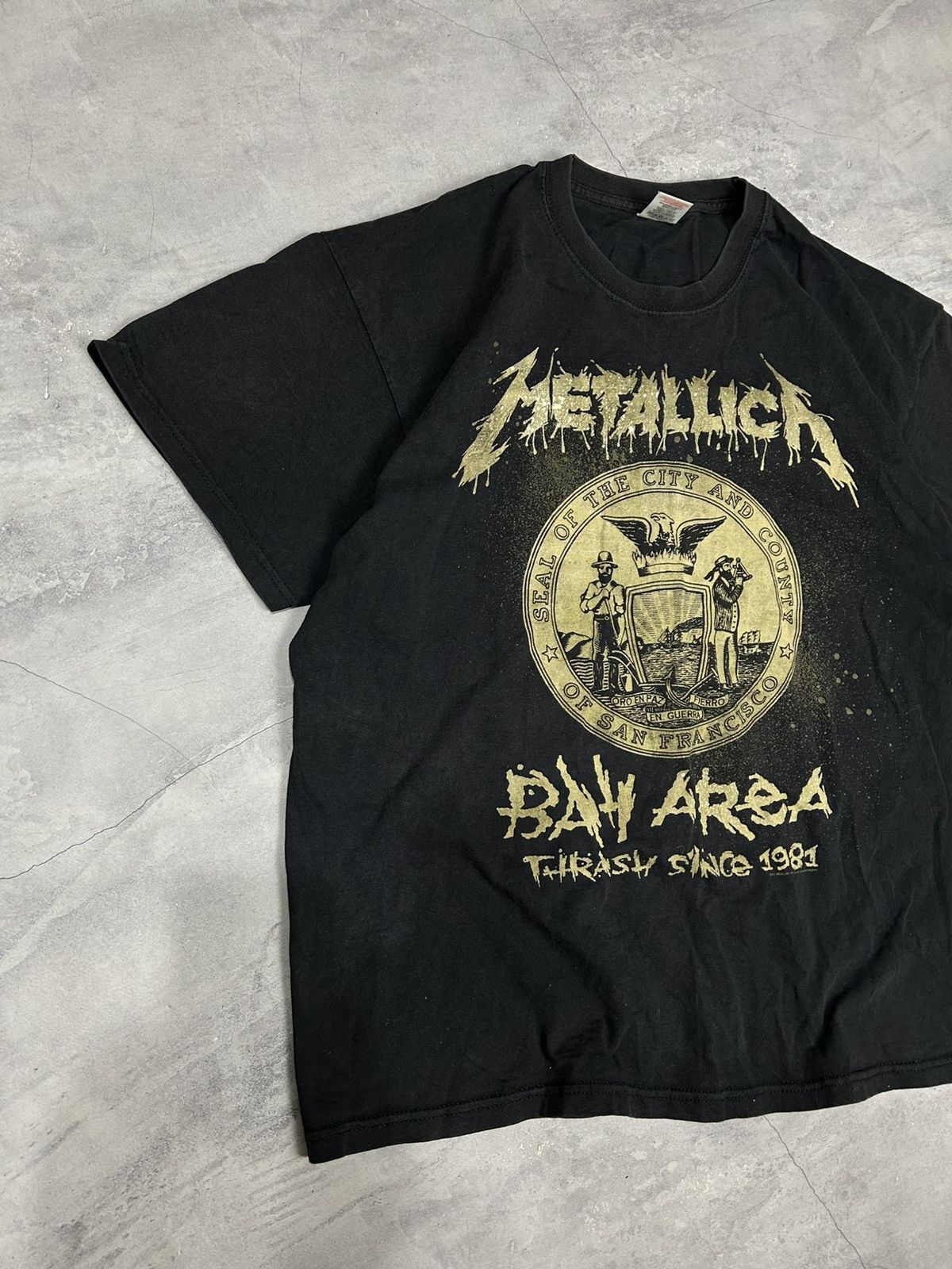 Metallica Vintage 00s Metallica Shirt Bay Area Thrash Since 1981 Size US XL / EU 56 / 4 - 3 Thumbnail