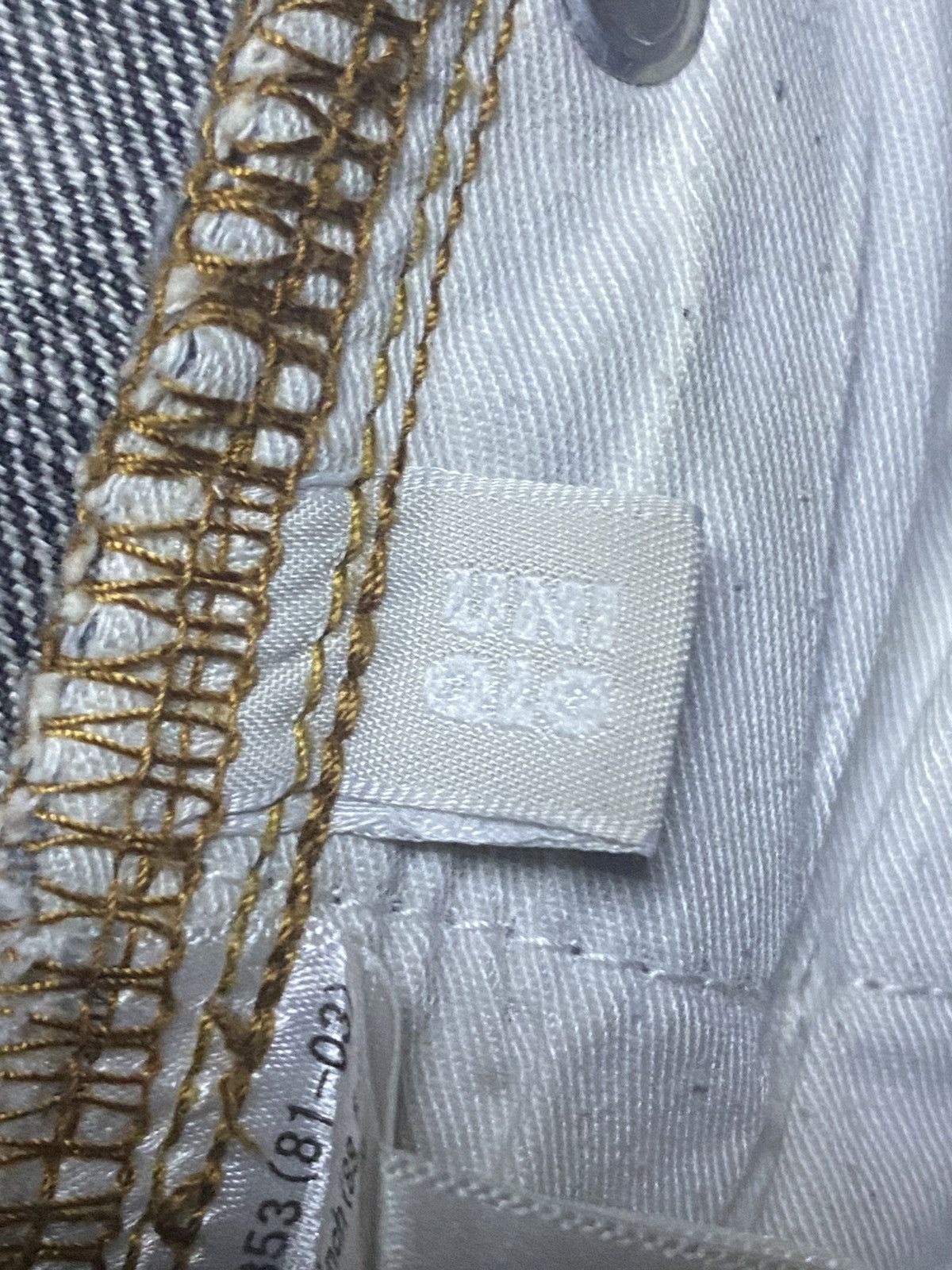 Undercover × Uniqlo Vintage Uniqlo S-003 Faded Grey Denim Distressed Baggy Jeans Size US 35 - 19 Thumbnail