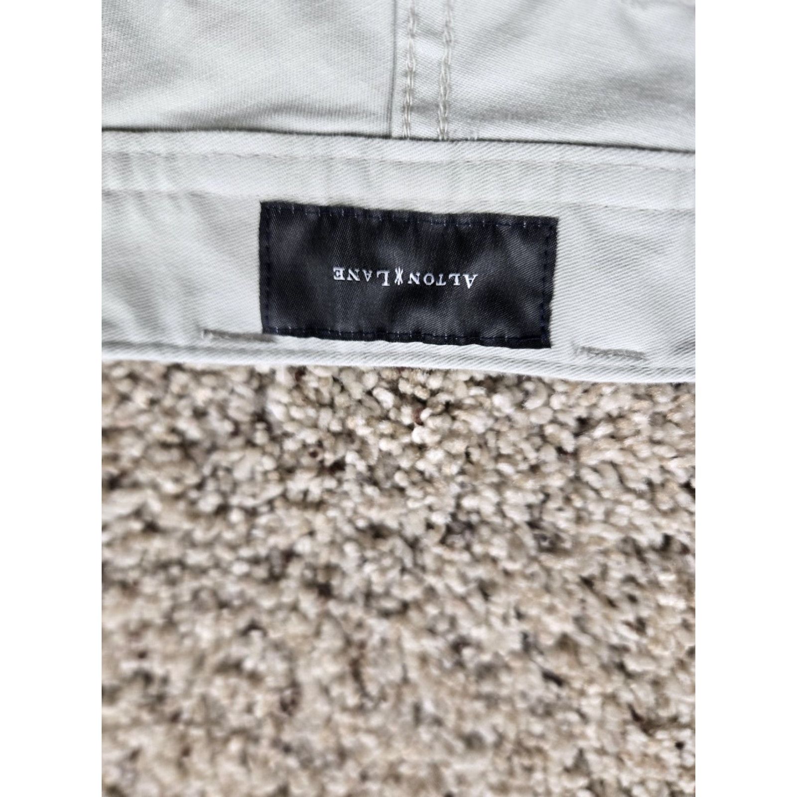 Vintage Alton Lane Chino Pants Mens 40x34 Light Gray Stretch Cotton Twill 5-Pocket Size US 40 / EU 56 - 3 Thumbnail
