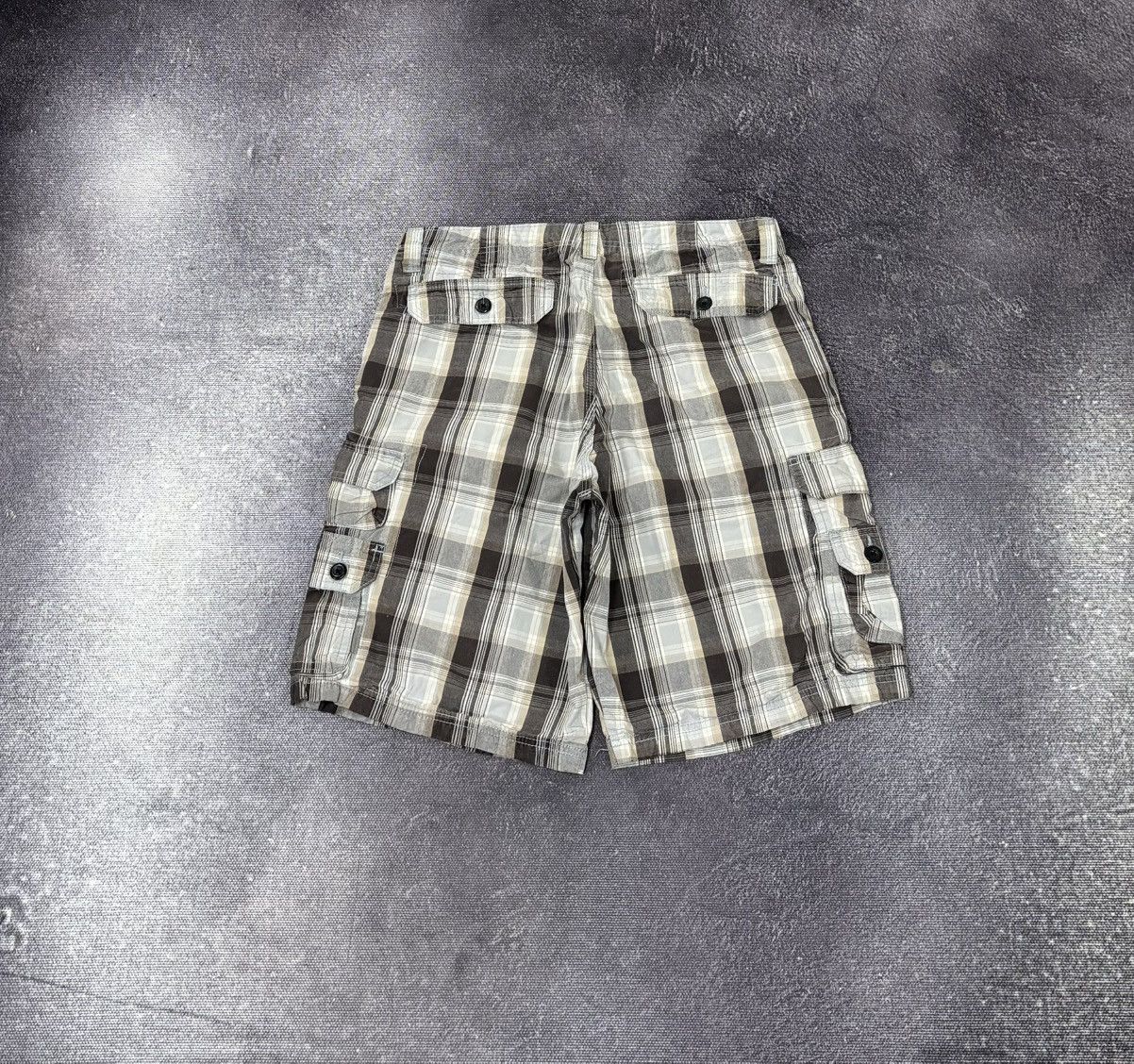 Lee Vintage Lee Checkered Dad Hype American Cargo Shorts Size US 32 / EU 48 - 2 Thumbnail