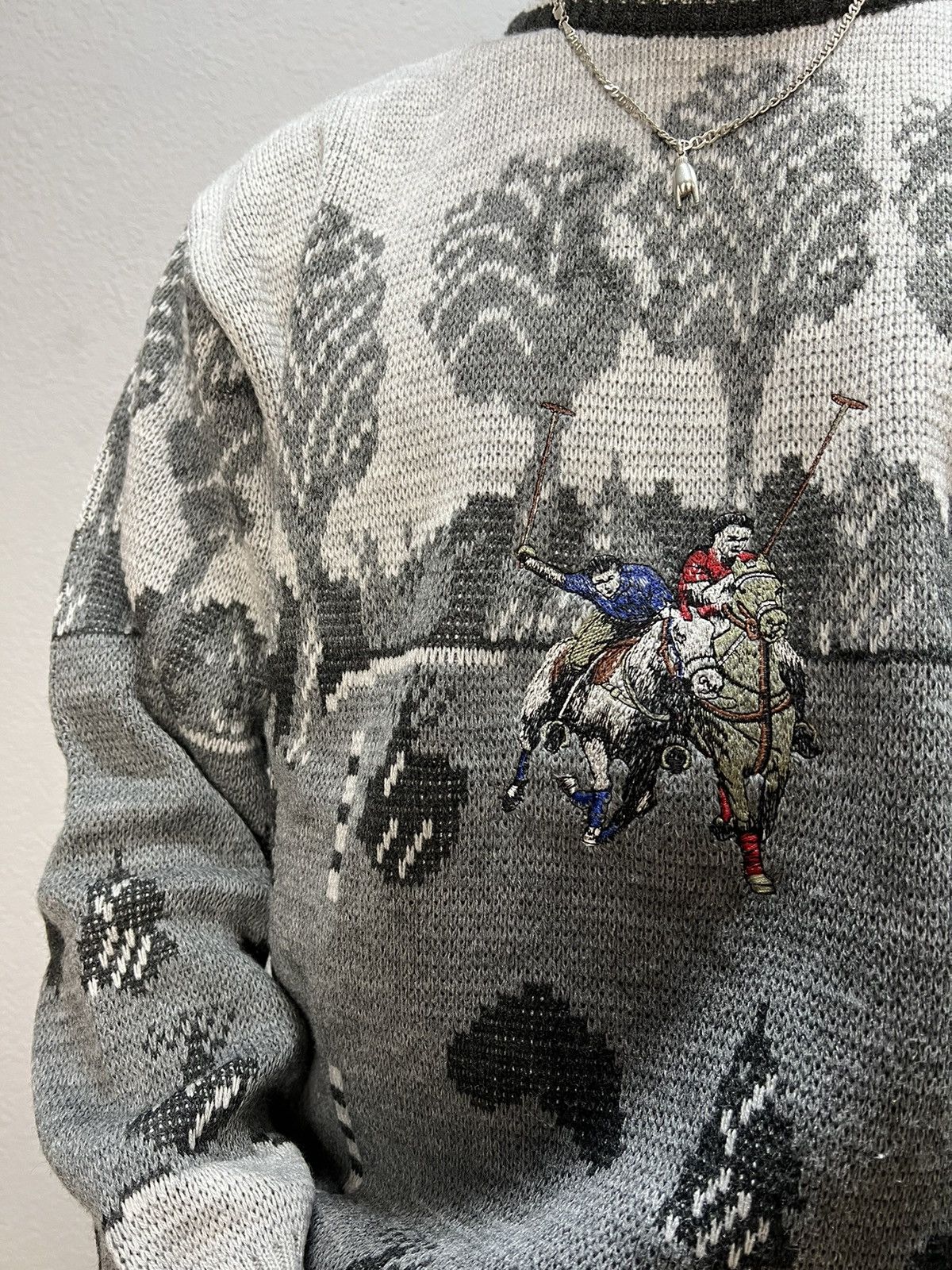 Homespun Knitwear LACISTE VIBE Y2K winter motive graphic sweater Size US M / EU 48-50 / 2 - 6 Thumbnail