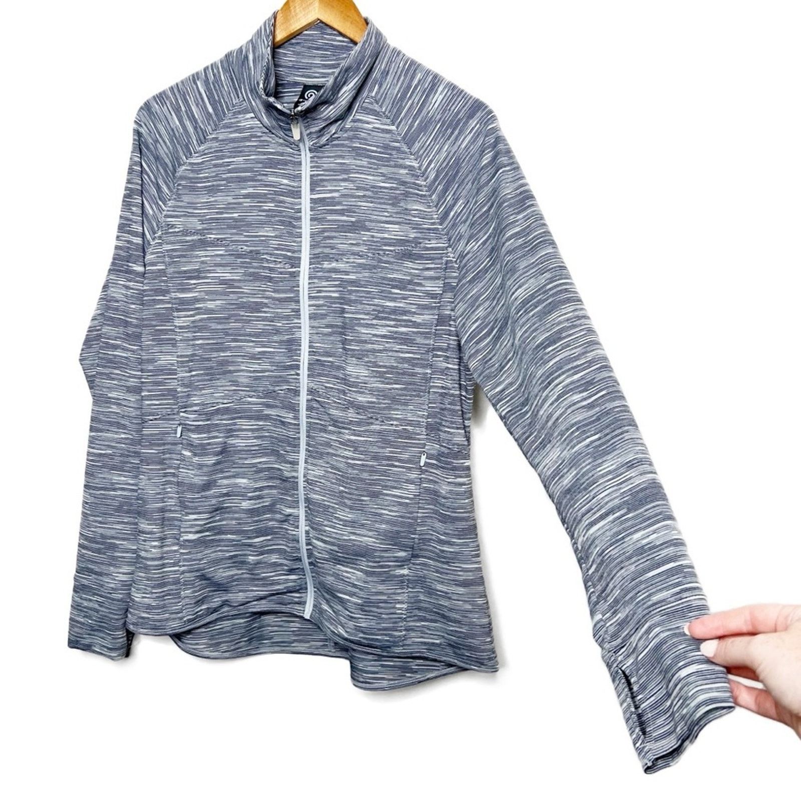 Champion Champion Women's Heather Grey Full Zip Athletic Jacket Size XL / US 12-14 / IT 48-50 - 6 Thumbnail