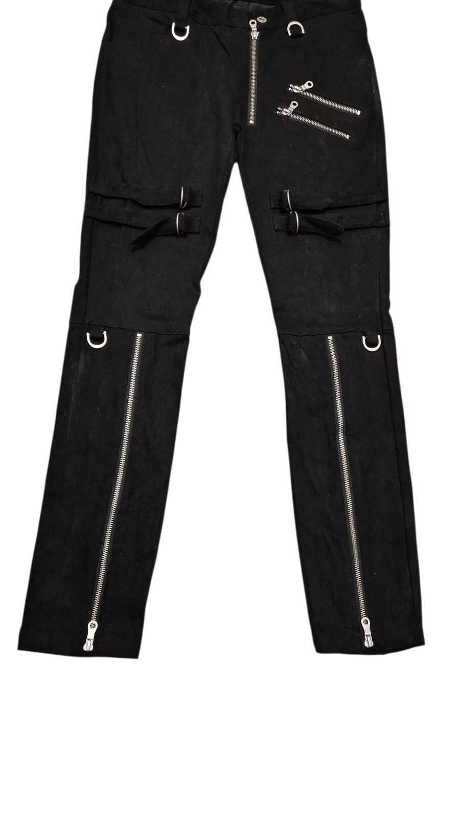 Le Grande Bleu (L.G.B.) × NO ID × Yasuyuki Ishii No id black bondage pants Size US 30 / EU 46 - 4 Thumbnail
