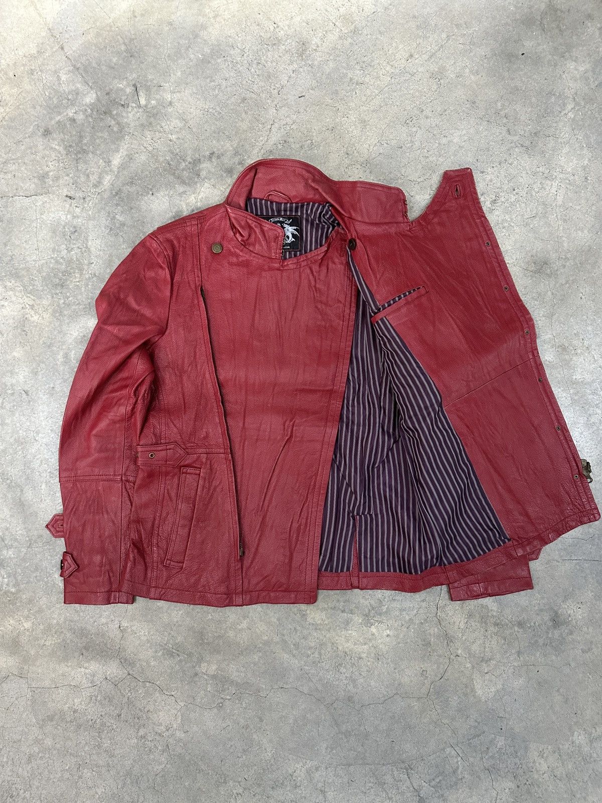 Japanese Brand × Tornado Mart 🔥RARE🔥 Vintage Tornado Mart Leather Jacket Size US S / EU 44-46 / 1 - 3 Thumbnail