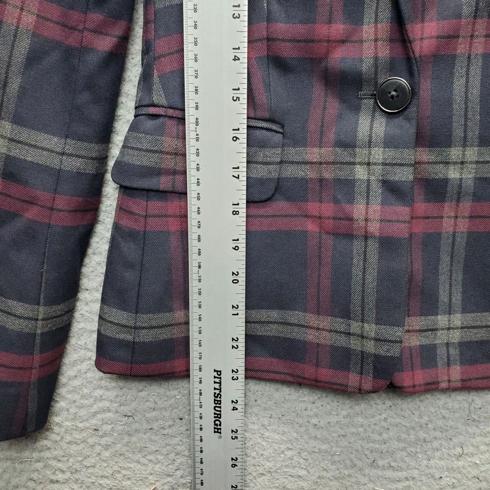 Express Express Blazer Womens 0 Multicolor Plaid Lined Single Breasted Notch Lapel One Button Blazer Jacket Mens? Size XS / US 0-2 / IT 36-38 - 3 Thumbnail