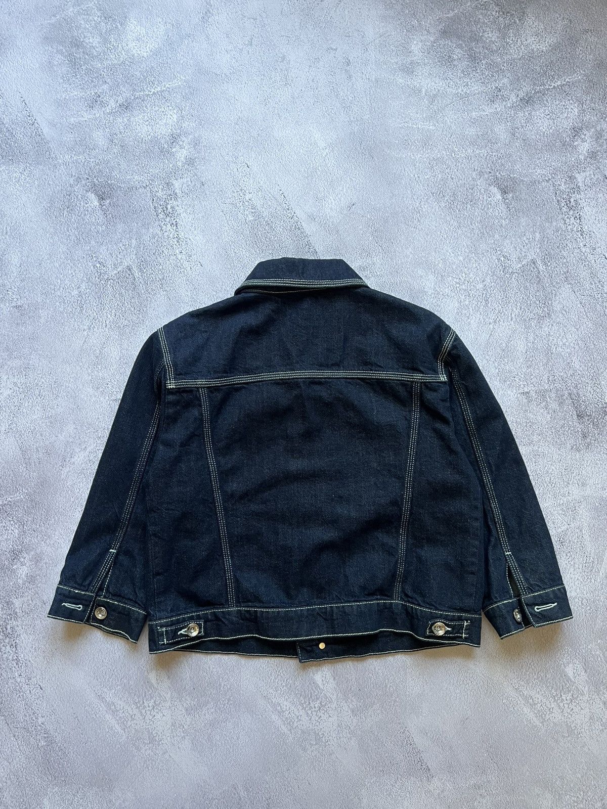Designer × RED Valentino × Valentino RED Valentino Cropped Denim Jacket Women’s Size 46 Size L / US 10 / IT 46 - 6 Thumbnail